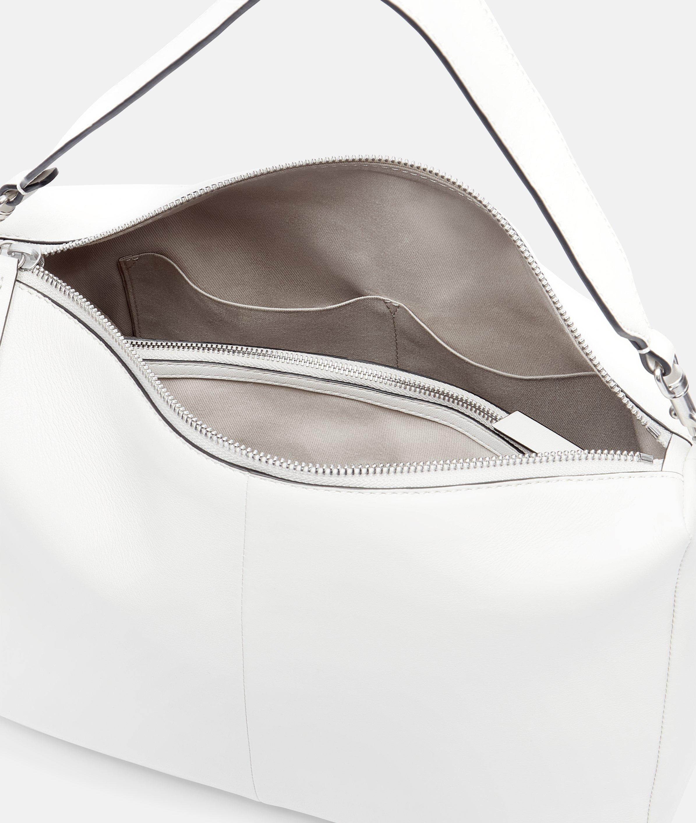 Abelina Hobo M in weiß, schwarz, olive & braun