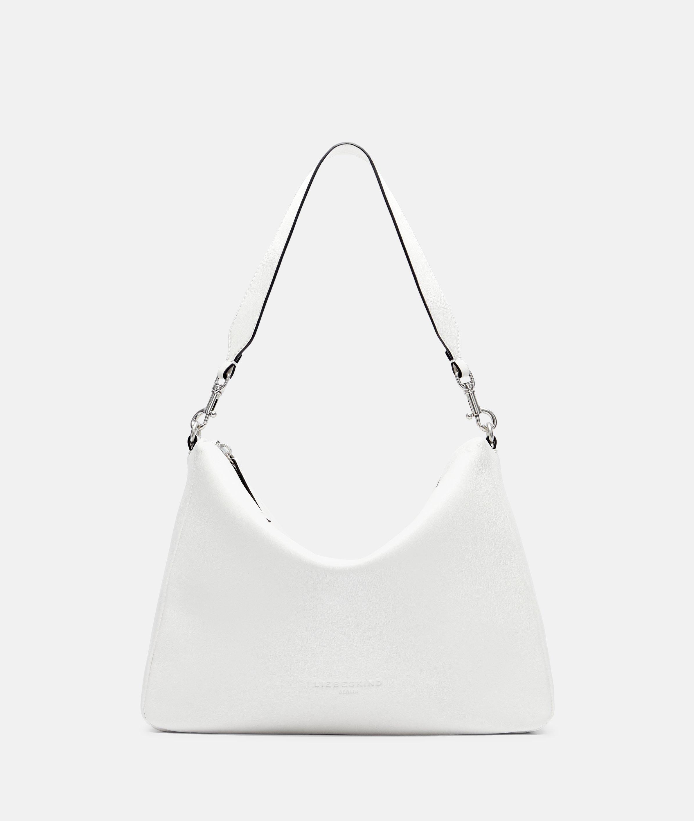 Liebeskind Berlin - Geräumige Hobo-Bag aus Schafsleder -  weiß