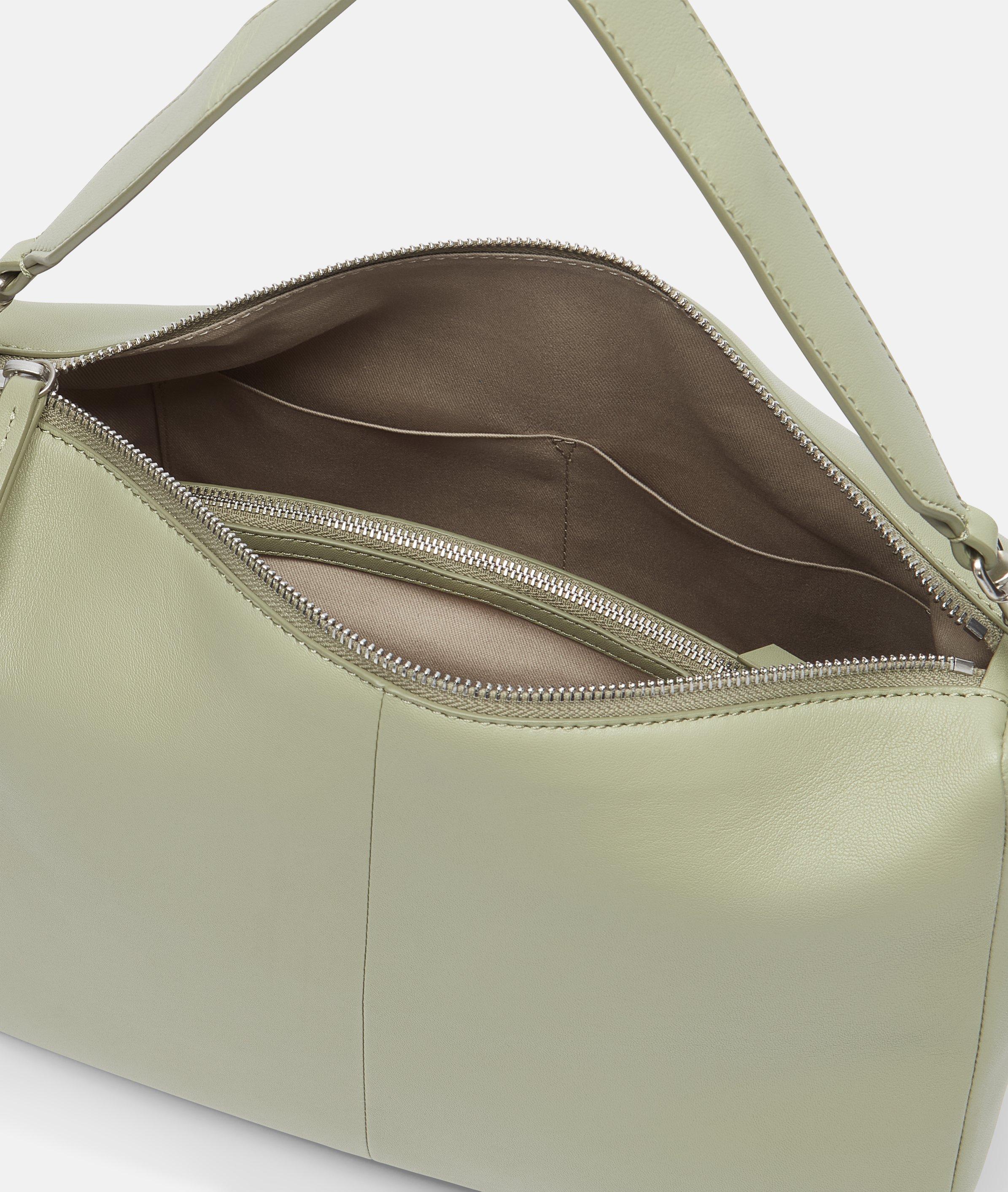 Abelina Hobo M in olive, weiß, schwarz & braun
