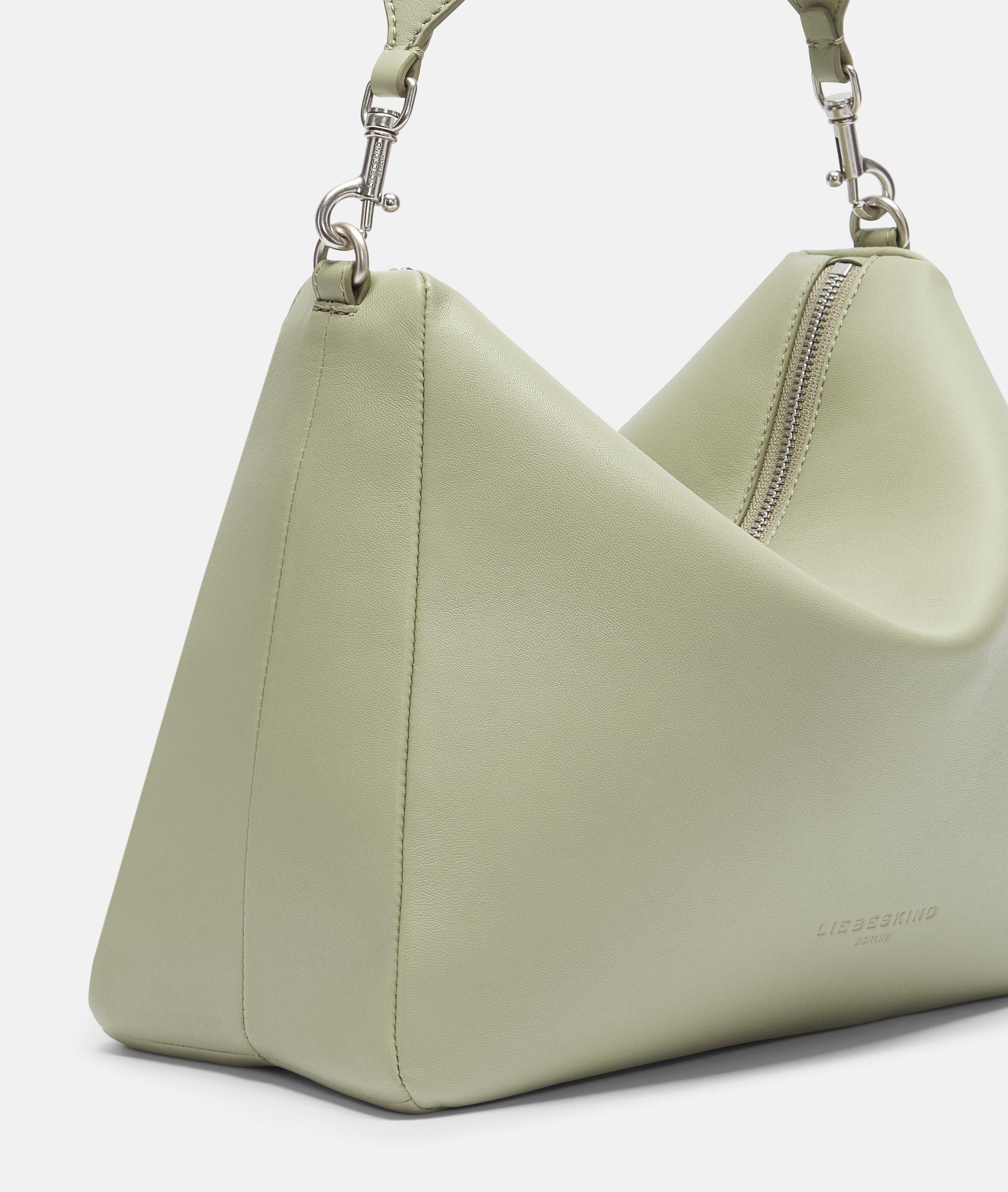 Abelina Hobo M in olive, weiß, schwarz & braun