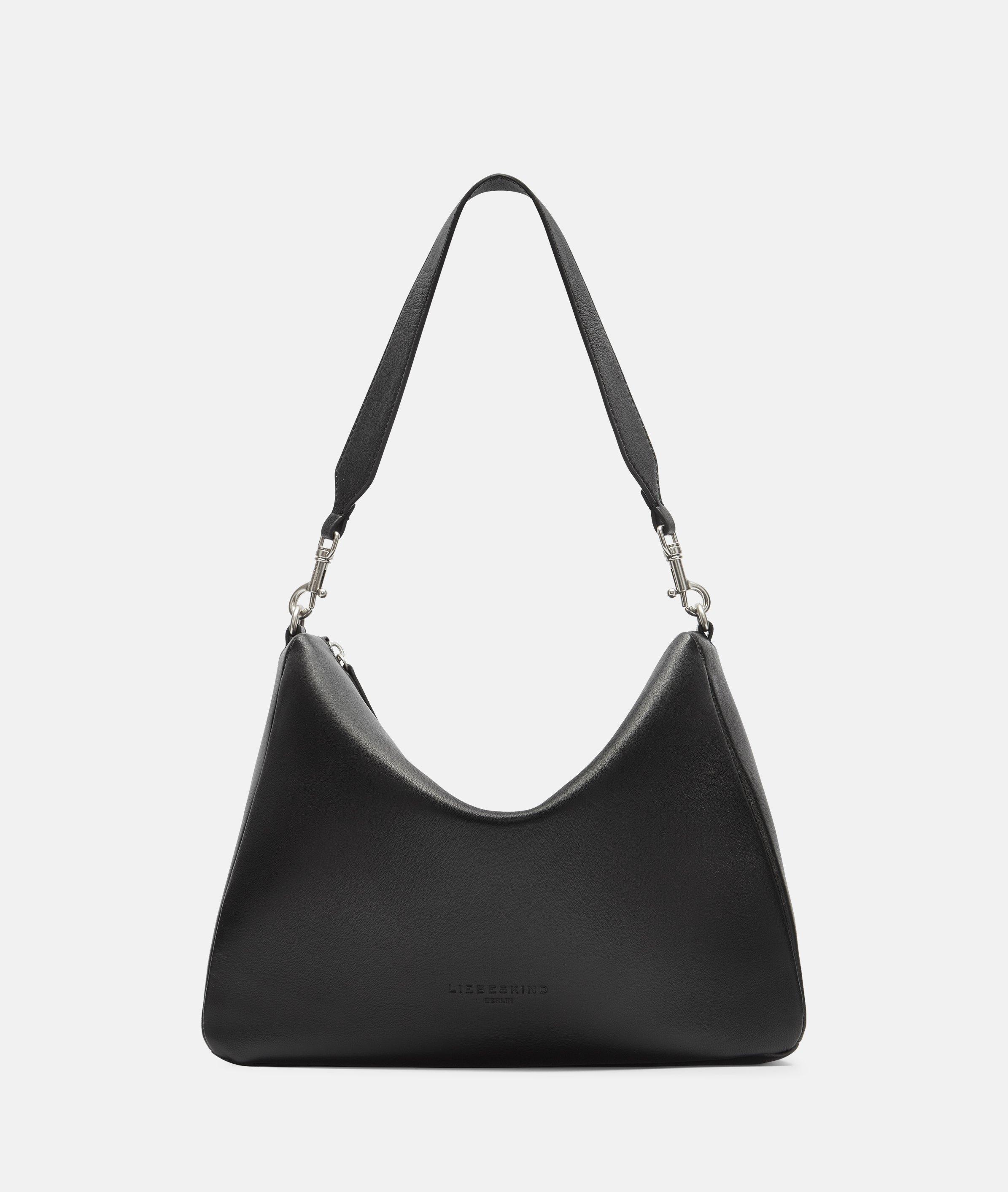 Liebeskind Berlin - Geräumige Hobo-Bag aus Schafsleder -  schwarz