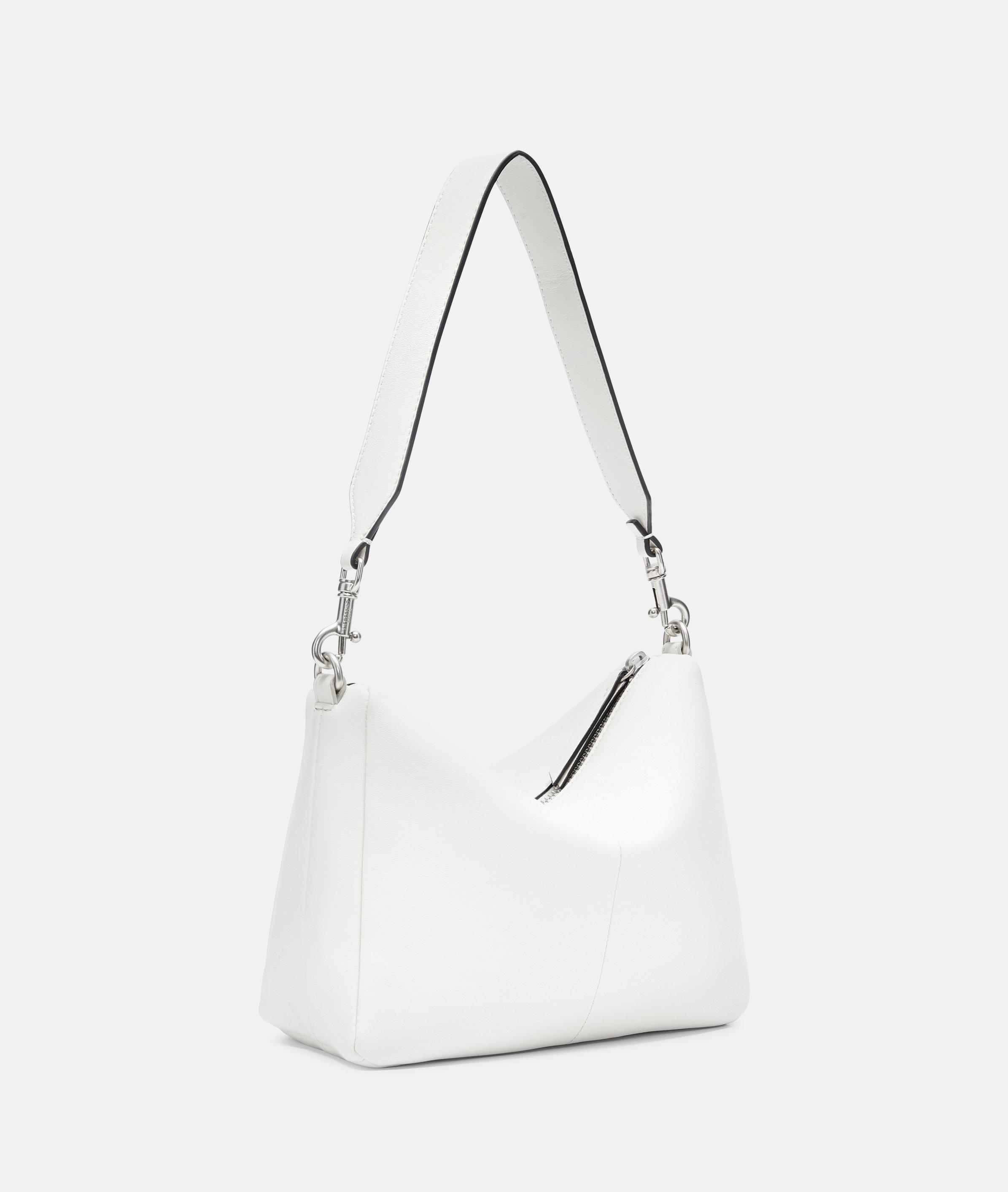 Crossbody in wit, bruin, blauw, olijfgroen & zwart