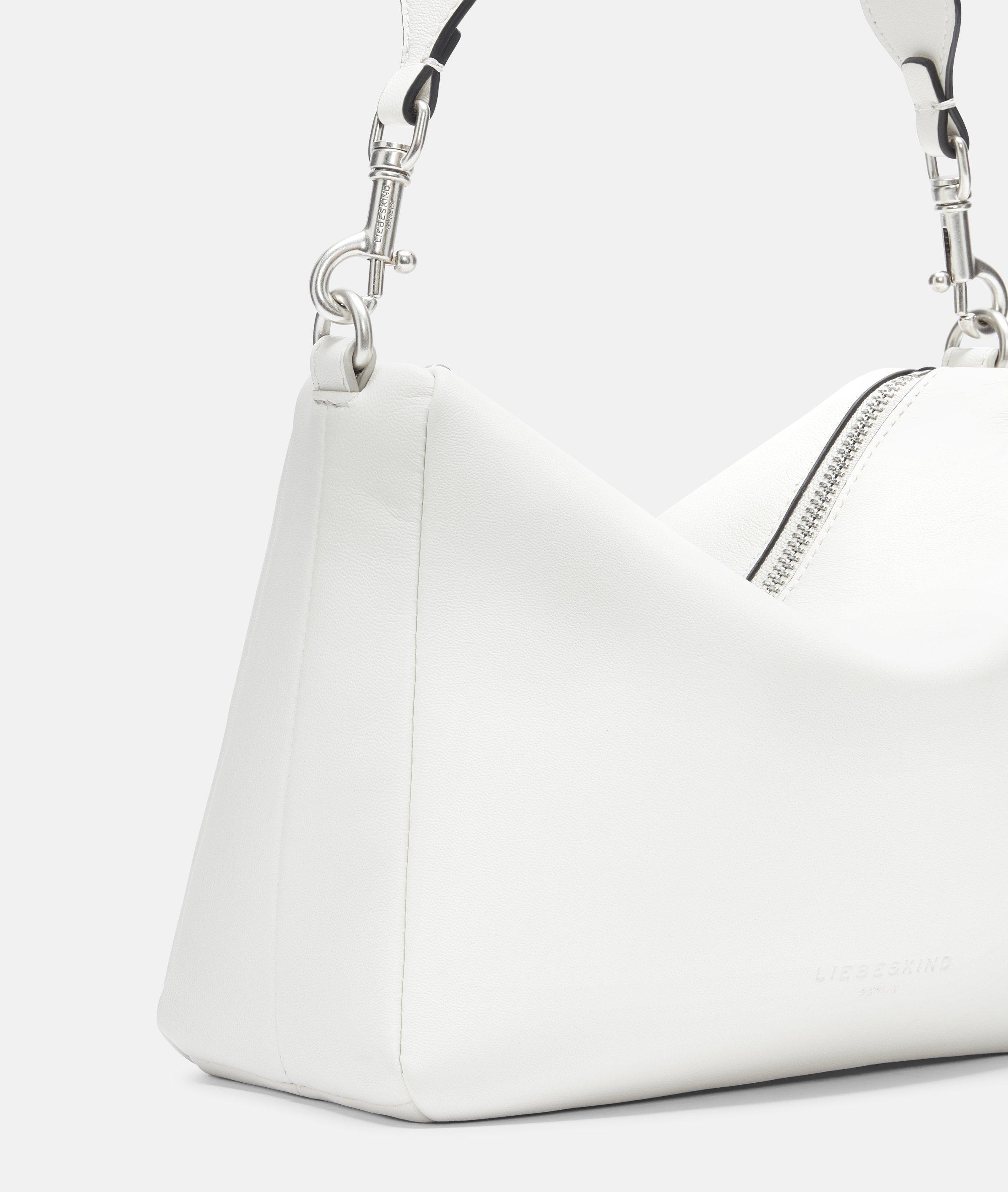 Crossbody in wit, bruin, blauw, olijfgroen & zwart