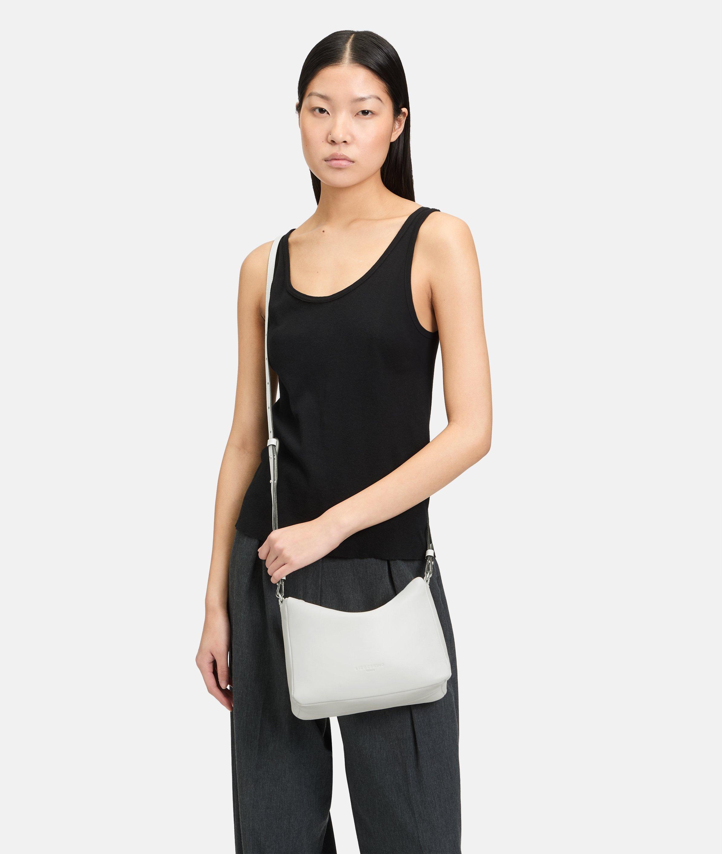 Crossbody in wit, bruin, blauw, olijfgroen & zwart