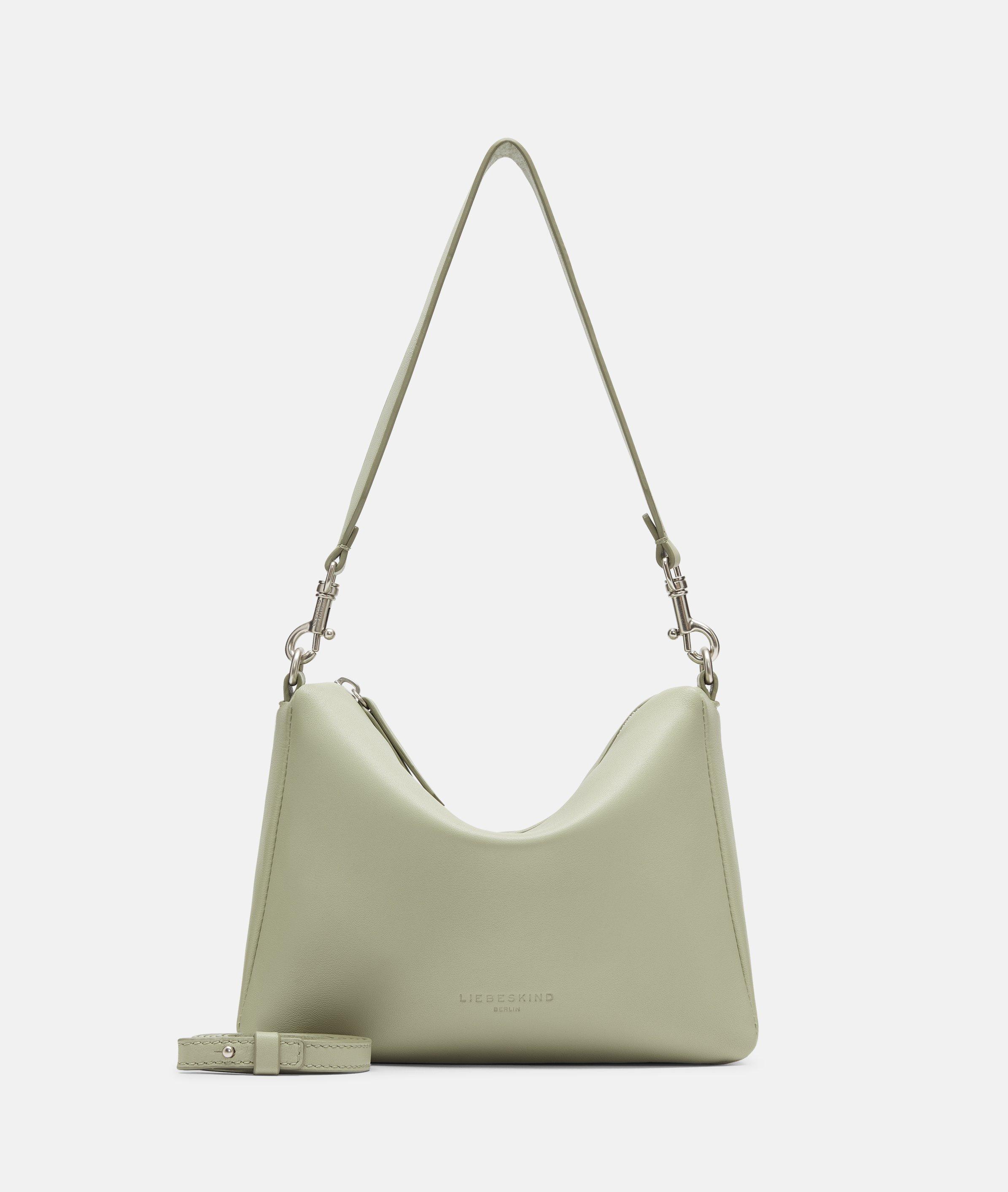 Liebeskind Berlin - Handliche Crossbody-Bag aus Schafsleder -  Grün
