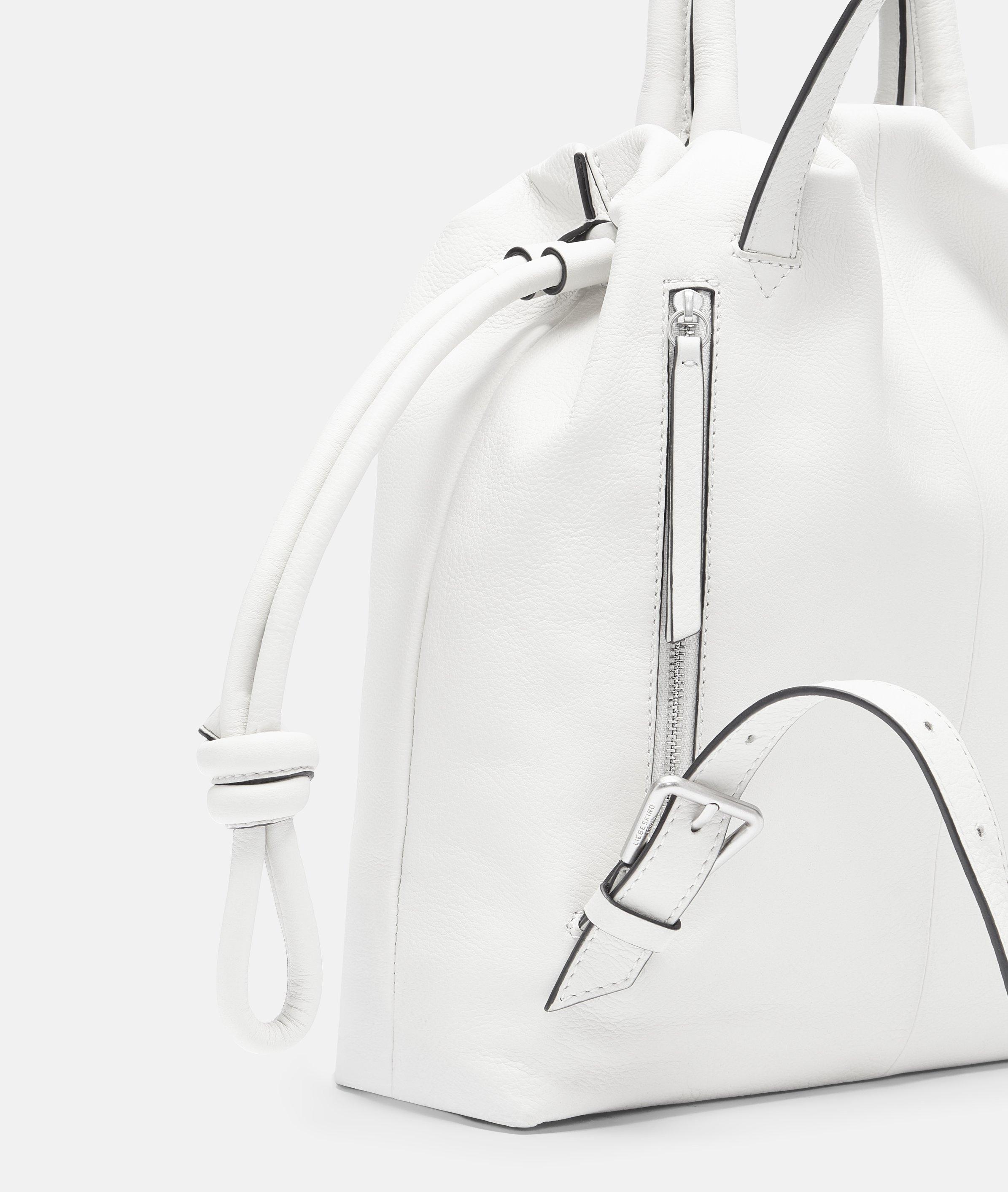 Jillian rugzak S in wit & olijfgroen