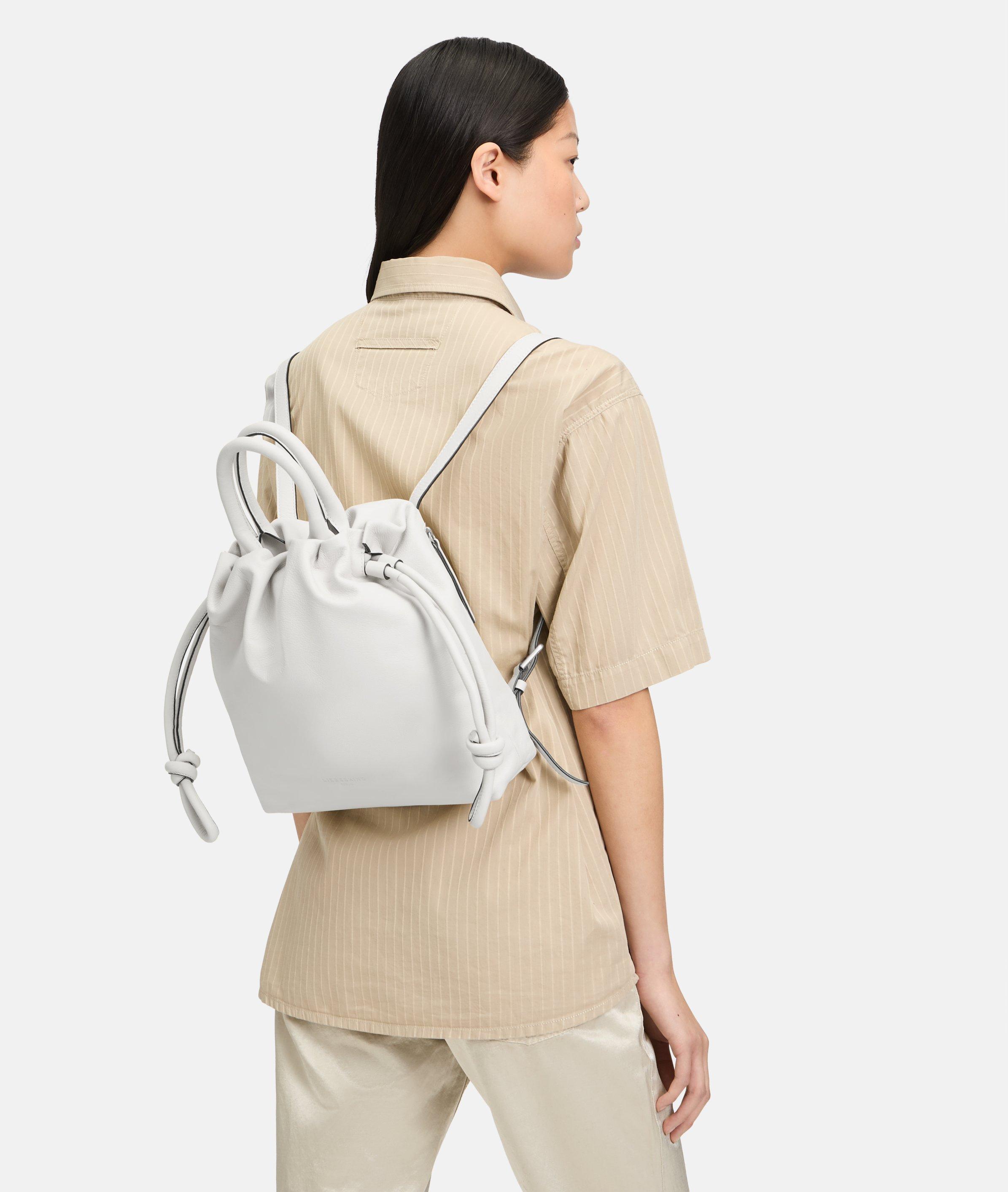 Jillian rugzak S in wit & olijfgroen