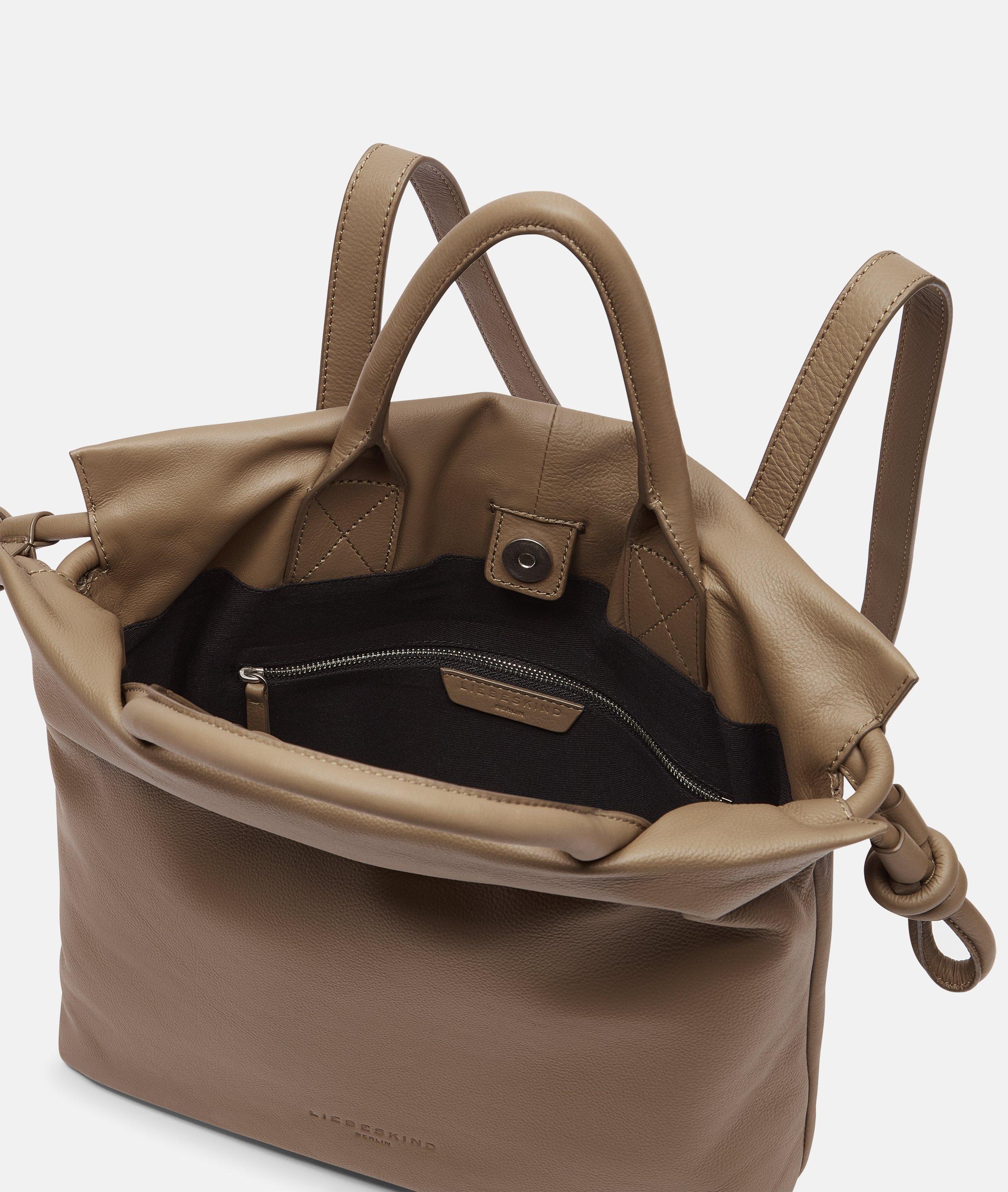 Jillian rugzak S in bruin & olijfgroen