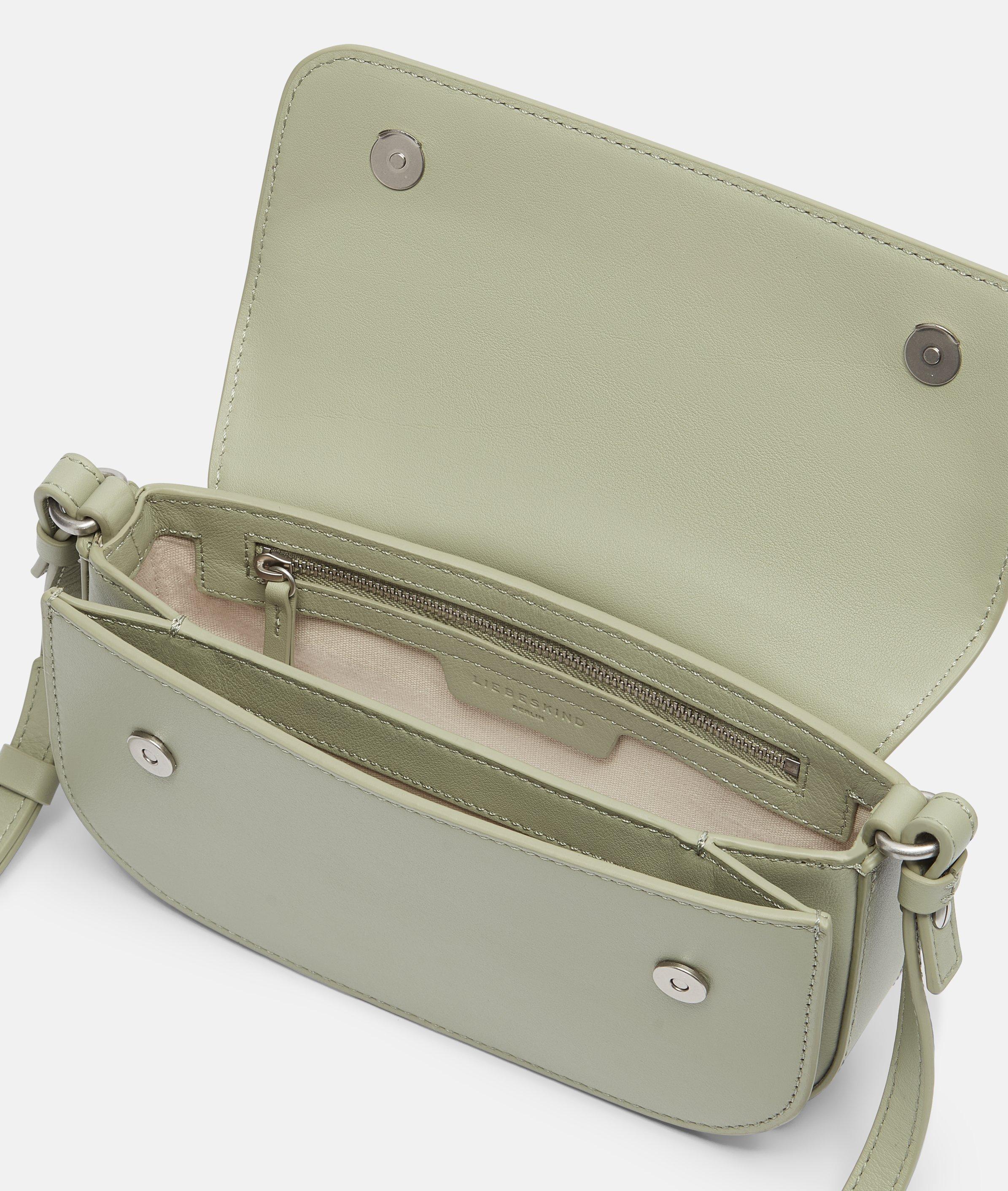 Crossbody in olijfgroen, zwart & wit