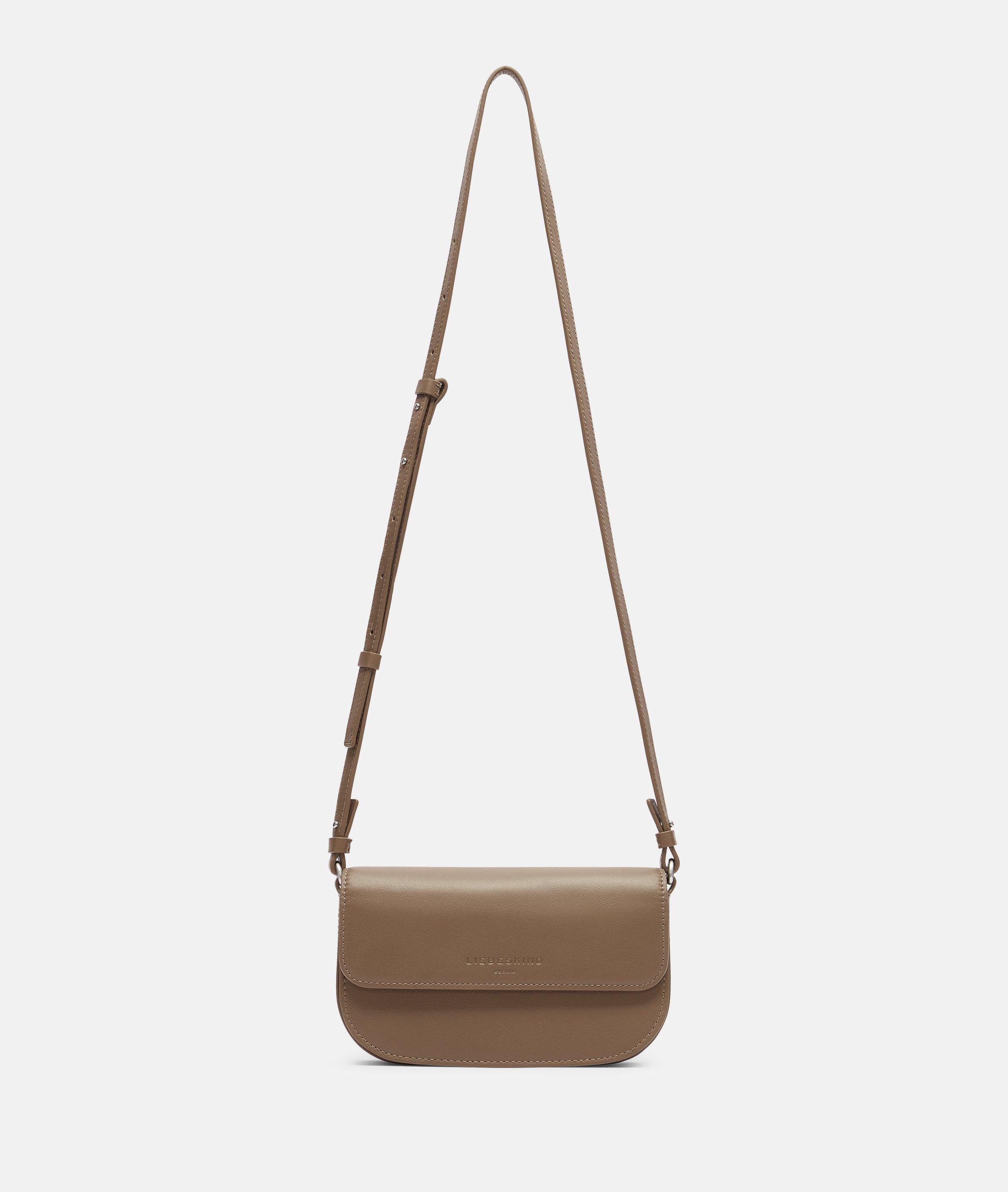 Crossbody in bruin, zwart & wit