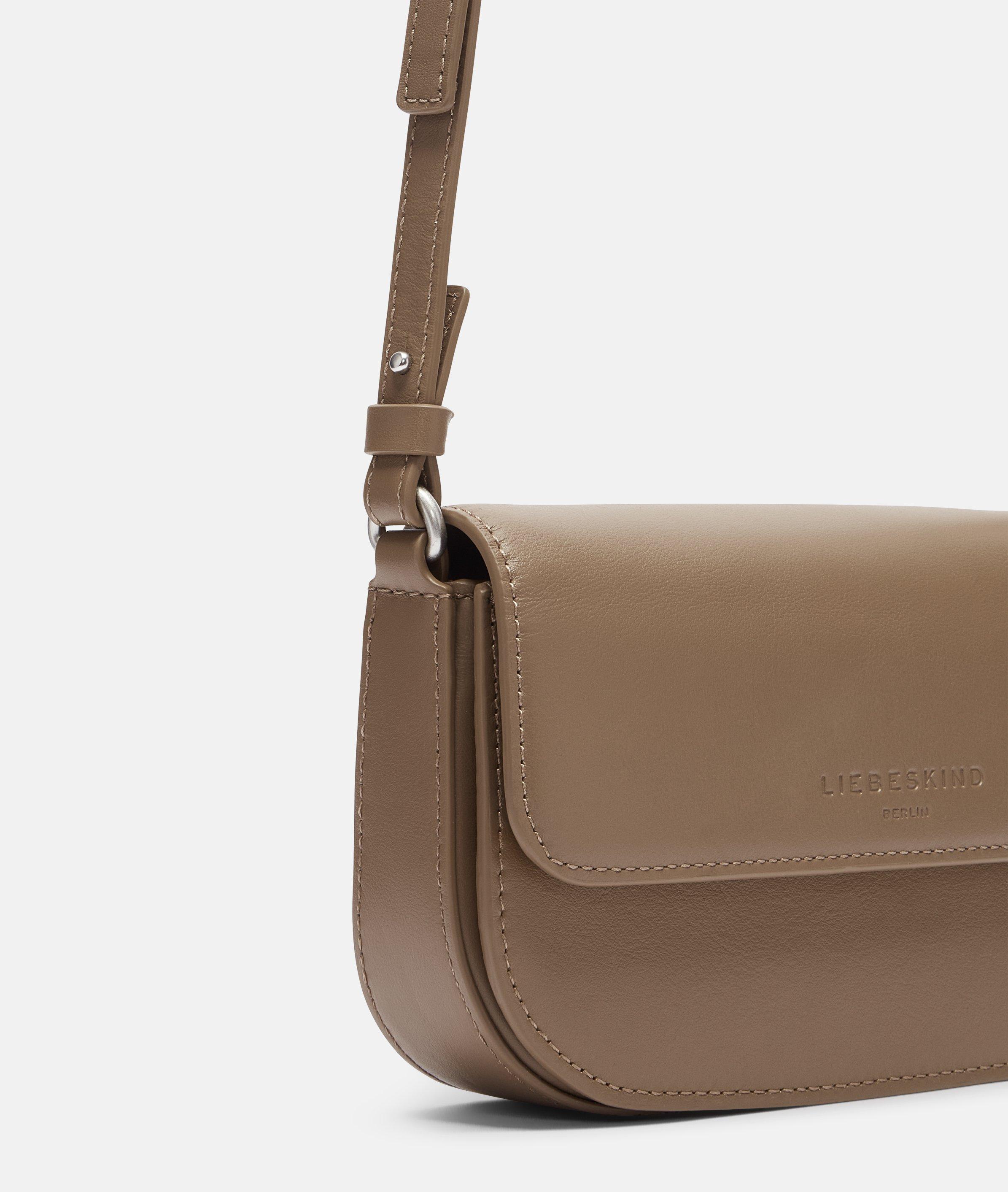 Crossbody in bruin, zwart & wit