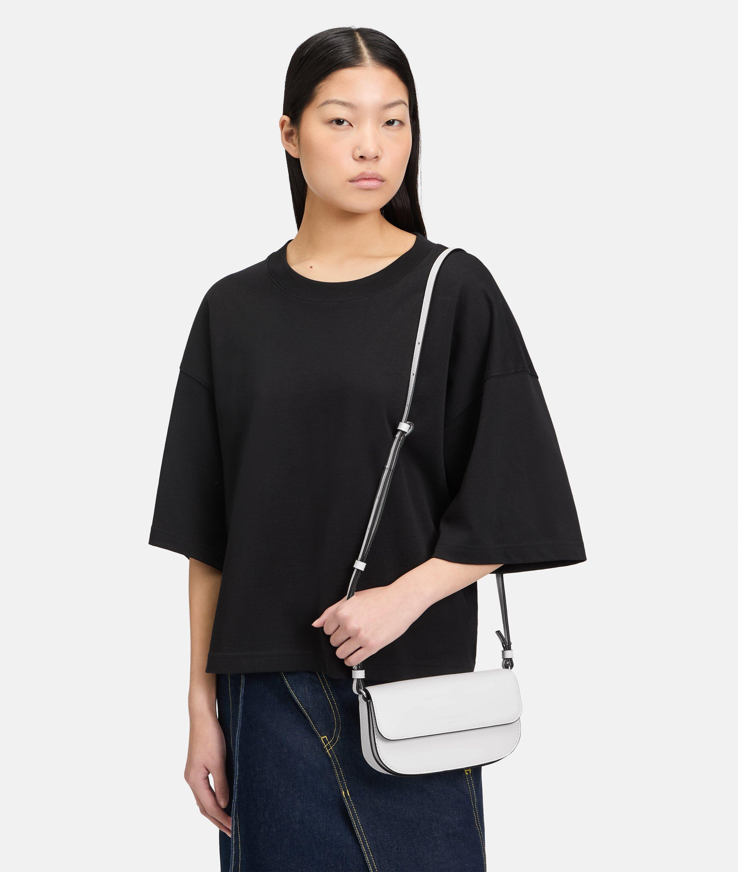 Viktoria Crossbody XS in weiß, braun, schwarz, blau & olive