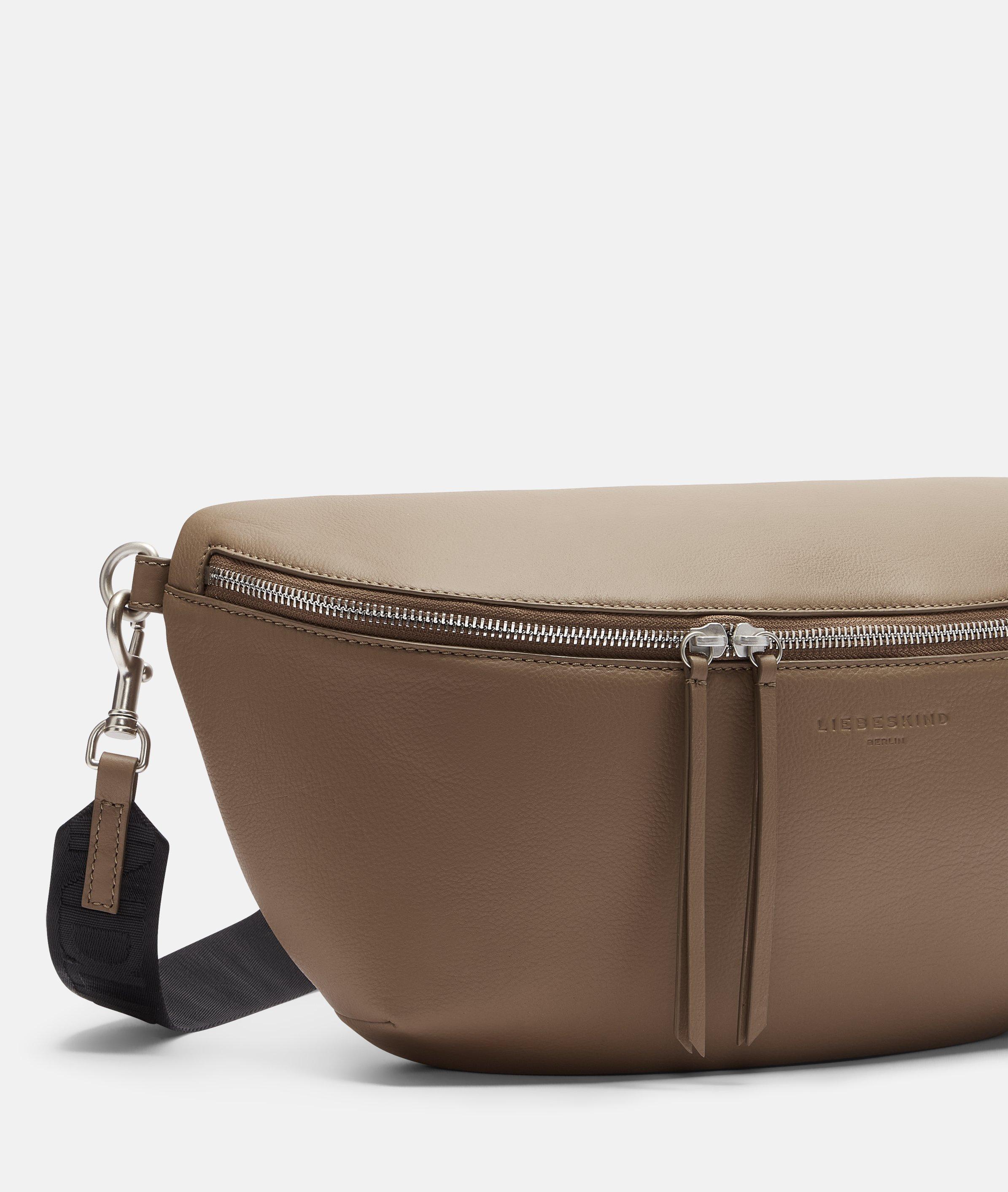 Belt-Bag in bruin & olijfgroen