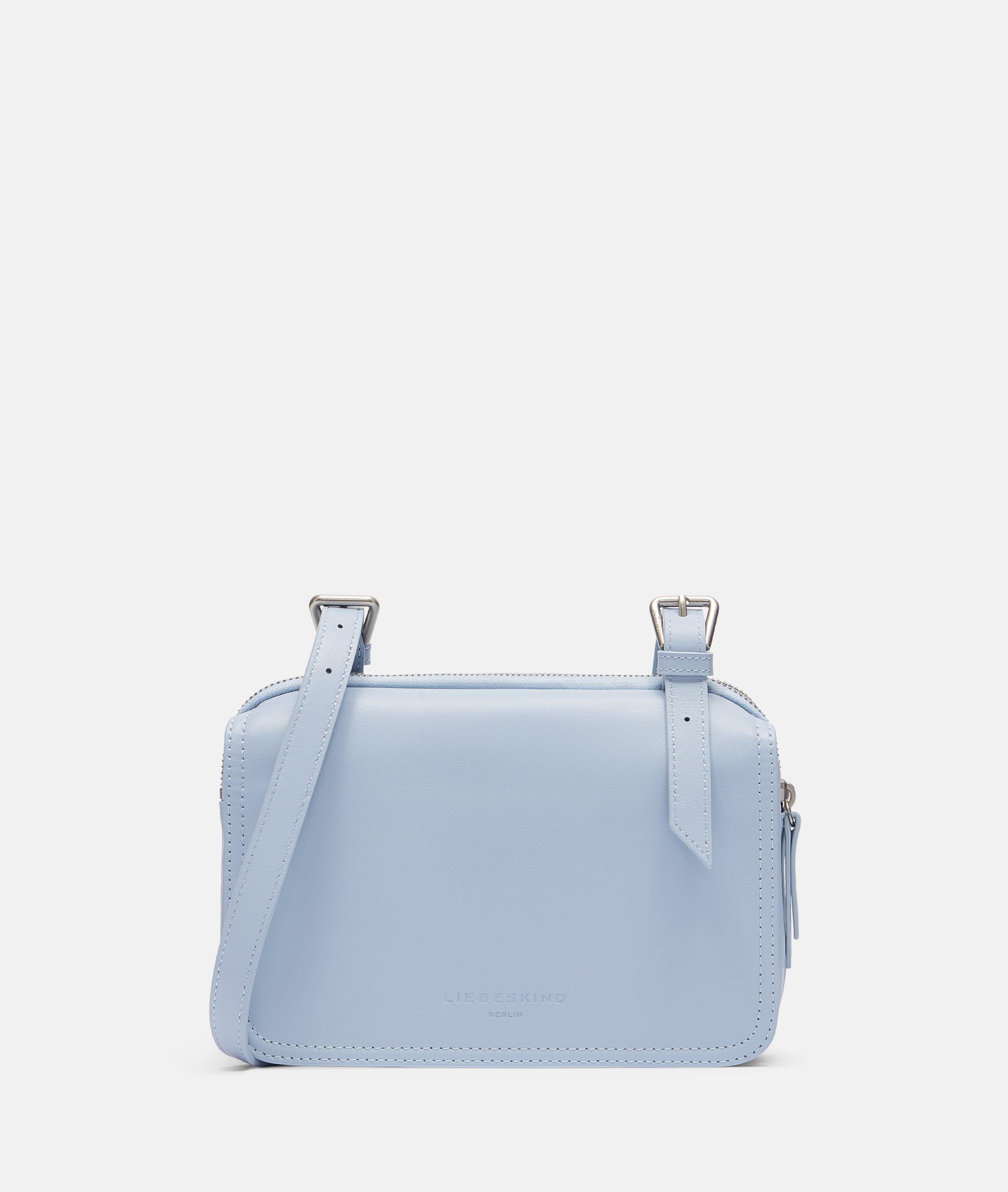 Liebeskind Berlin - Geräumige Crossbody-Bag aus weichem Rindsleder -  blau