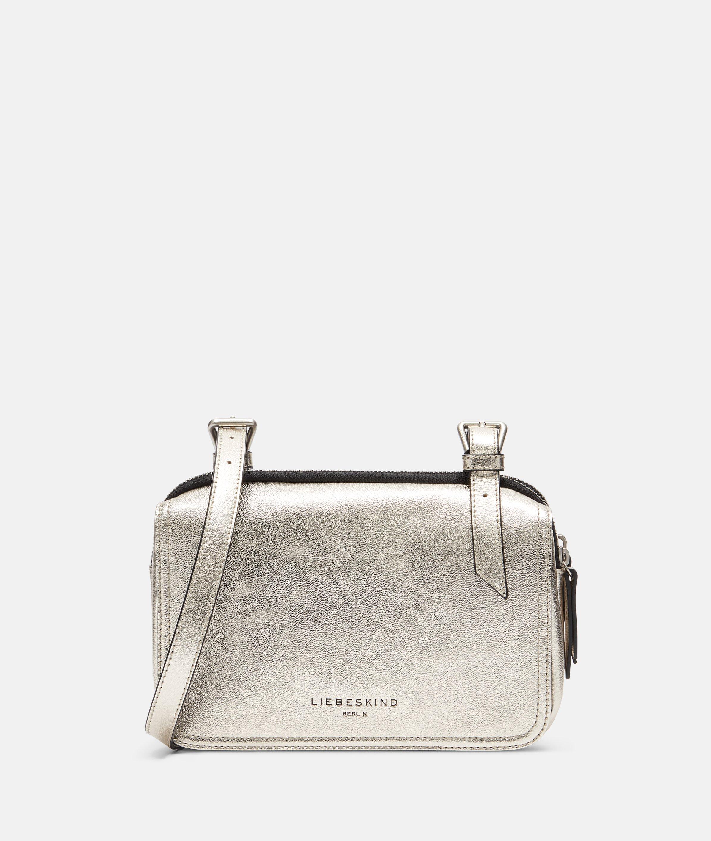 Liebeskind Berlin - Geräumige Crossbody-Bag in Metallic-Optik -  Gold