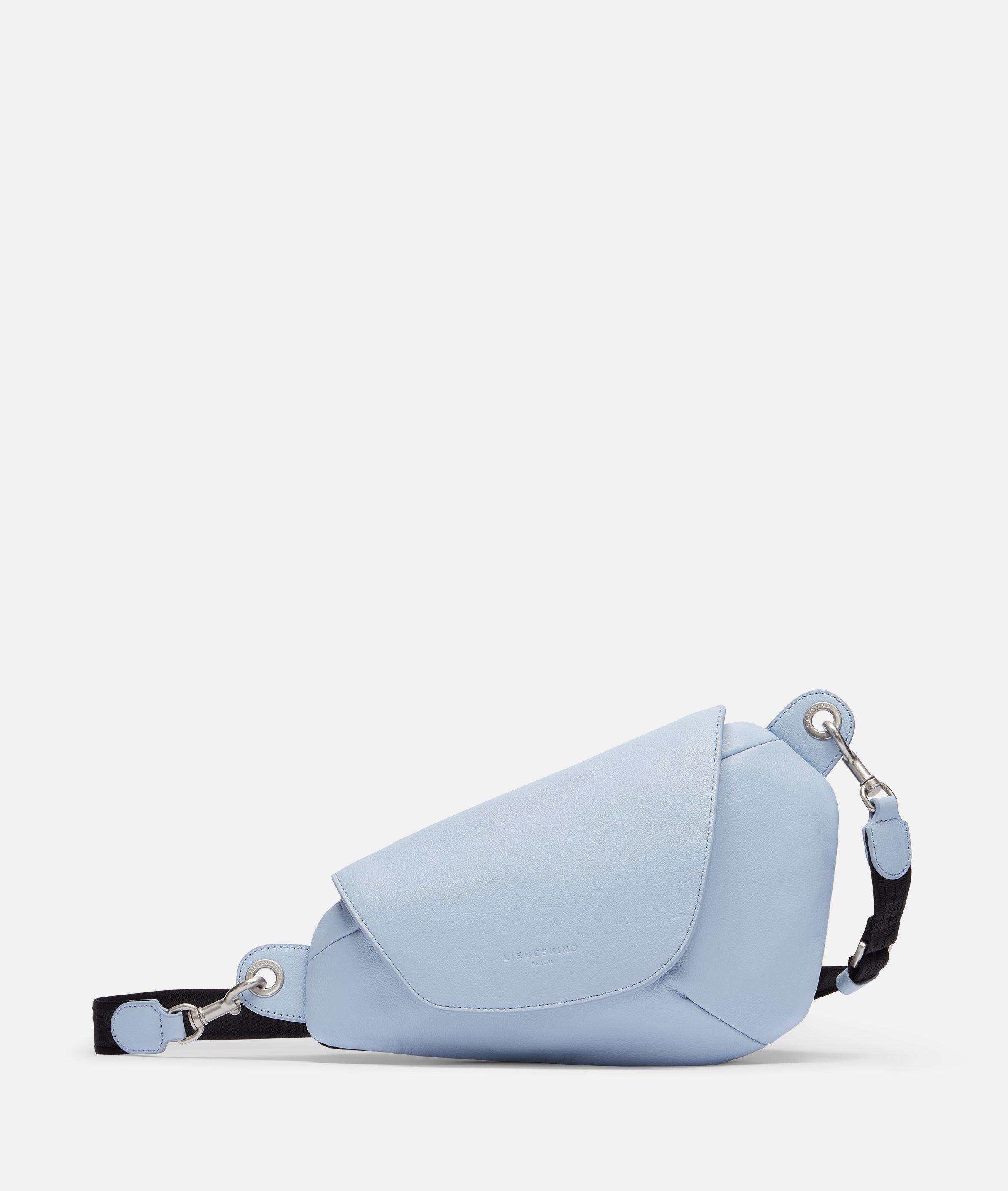 Liebeskind Berlin - Handliche Crossbody-Bag aus Rindsleder -  blau