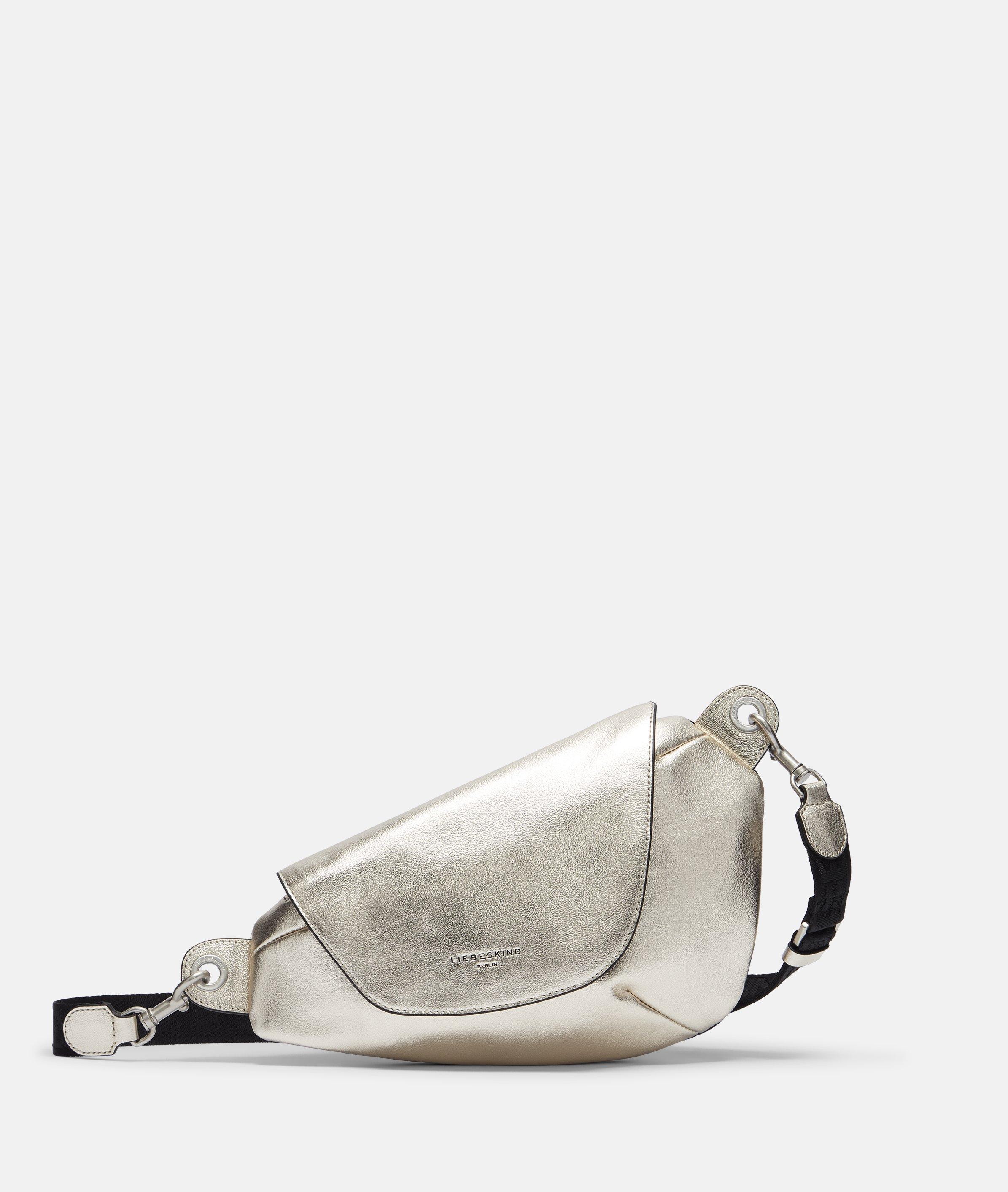 Liebeskind Berlin - Handliche Crossbody-Bag in Metallic-Optik -  Gold