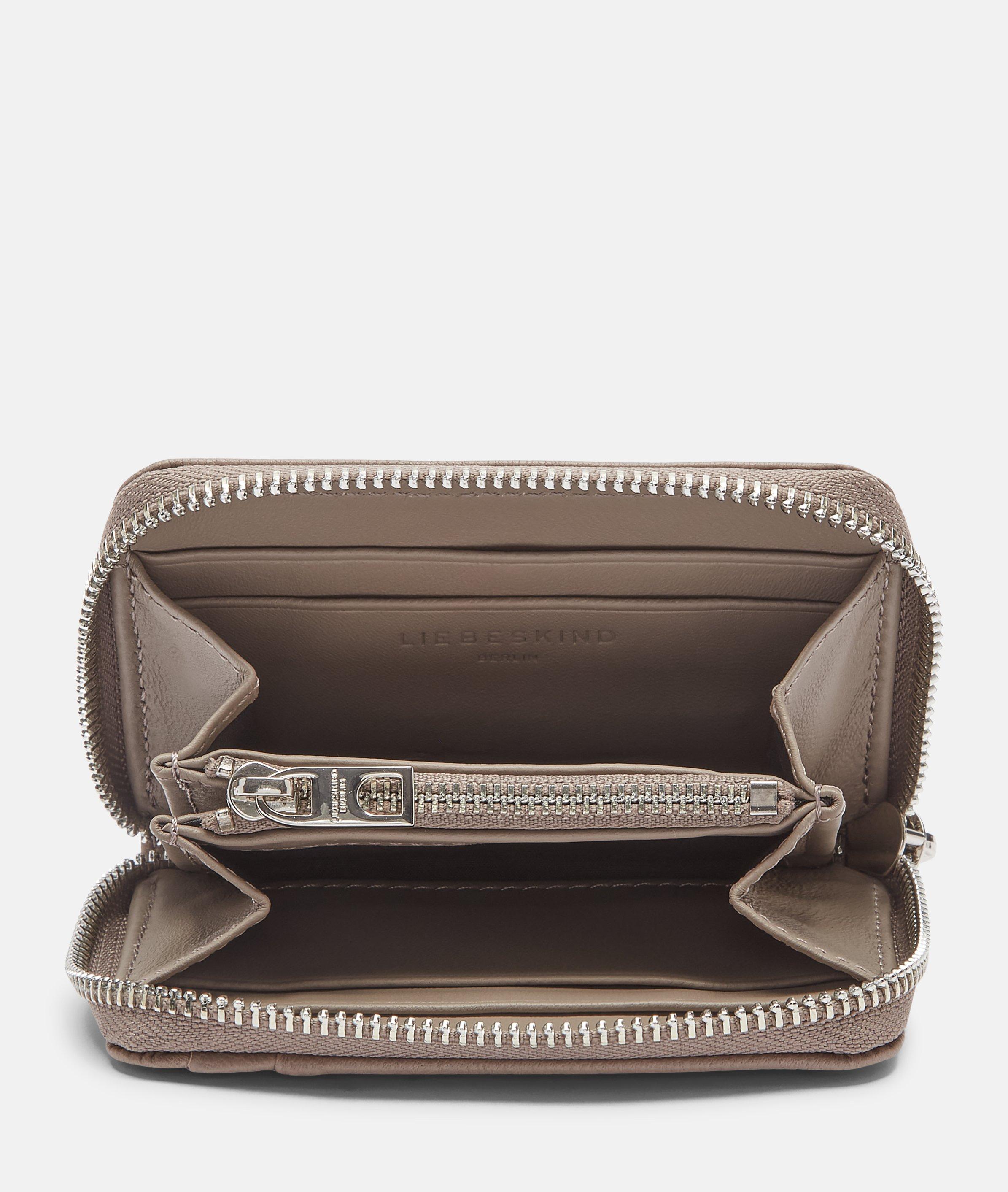 Eliza portemonnee S in bruin, zwart & bruin