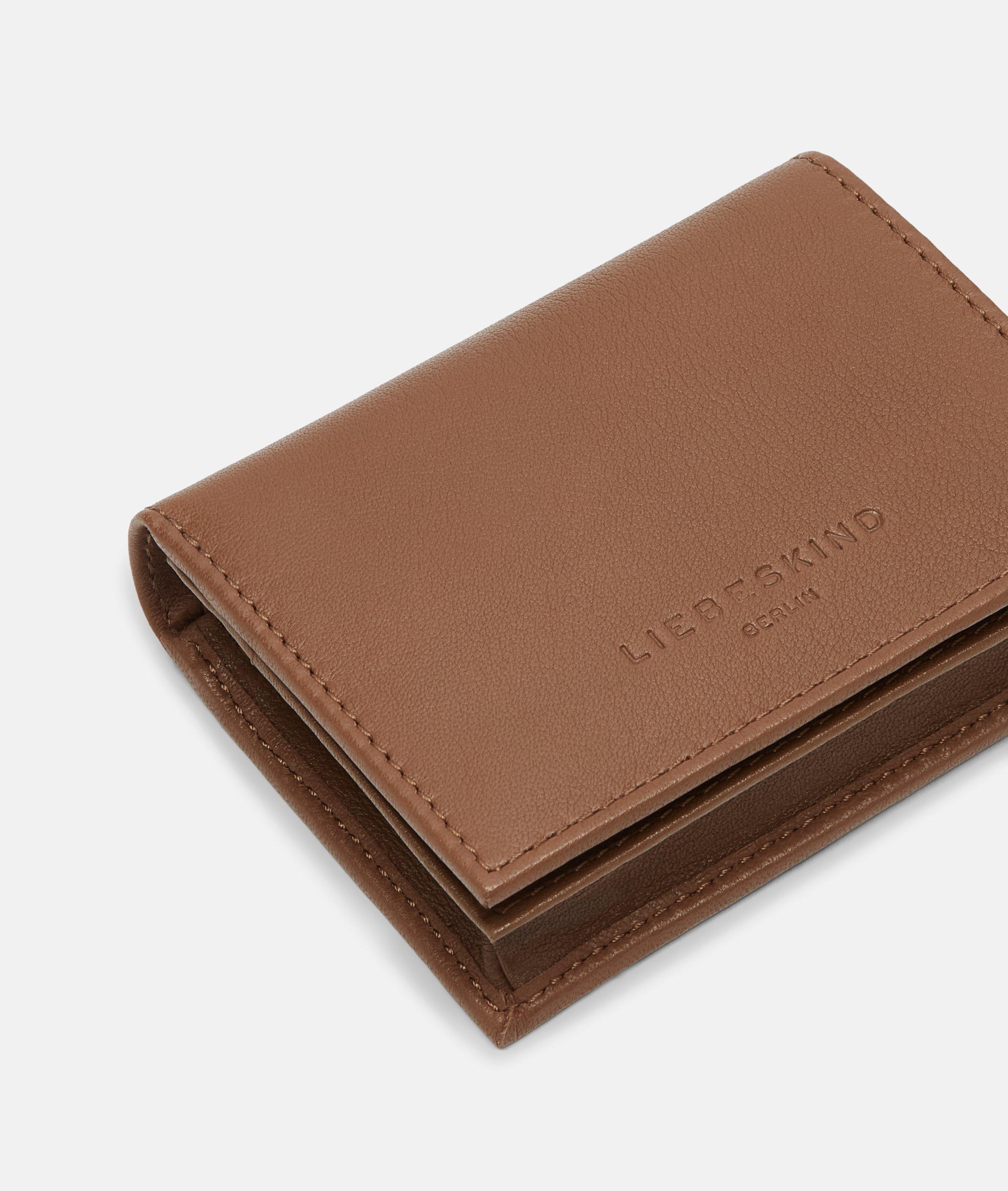 Emilia Geldbörse S in braun, lila, braun, petrol & schwarz