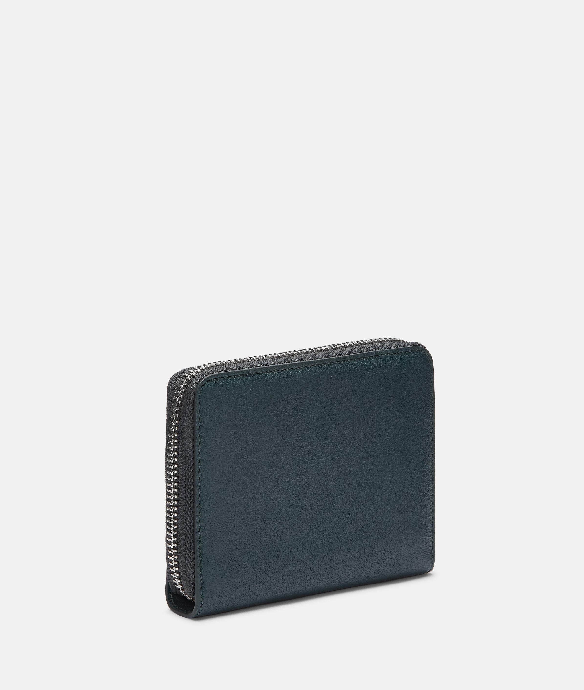 Conny portemonnee M in petrol, bruin, bruin & paars