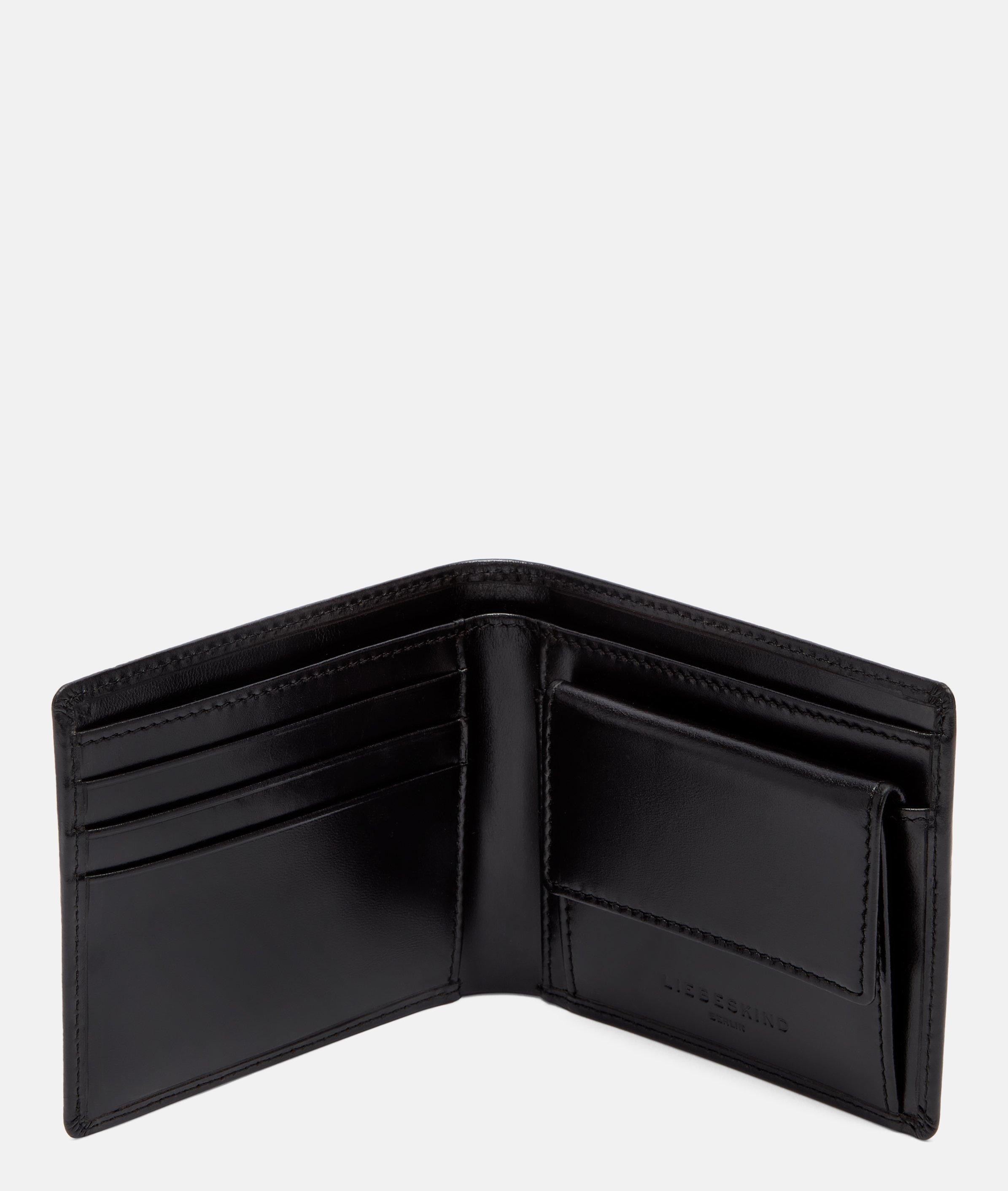 Noah portemonnee M in zwart, bruin & bruin