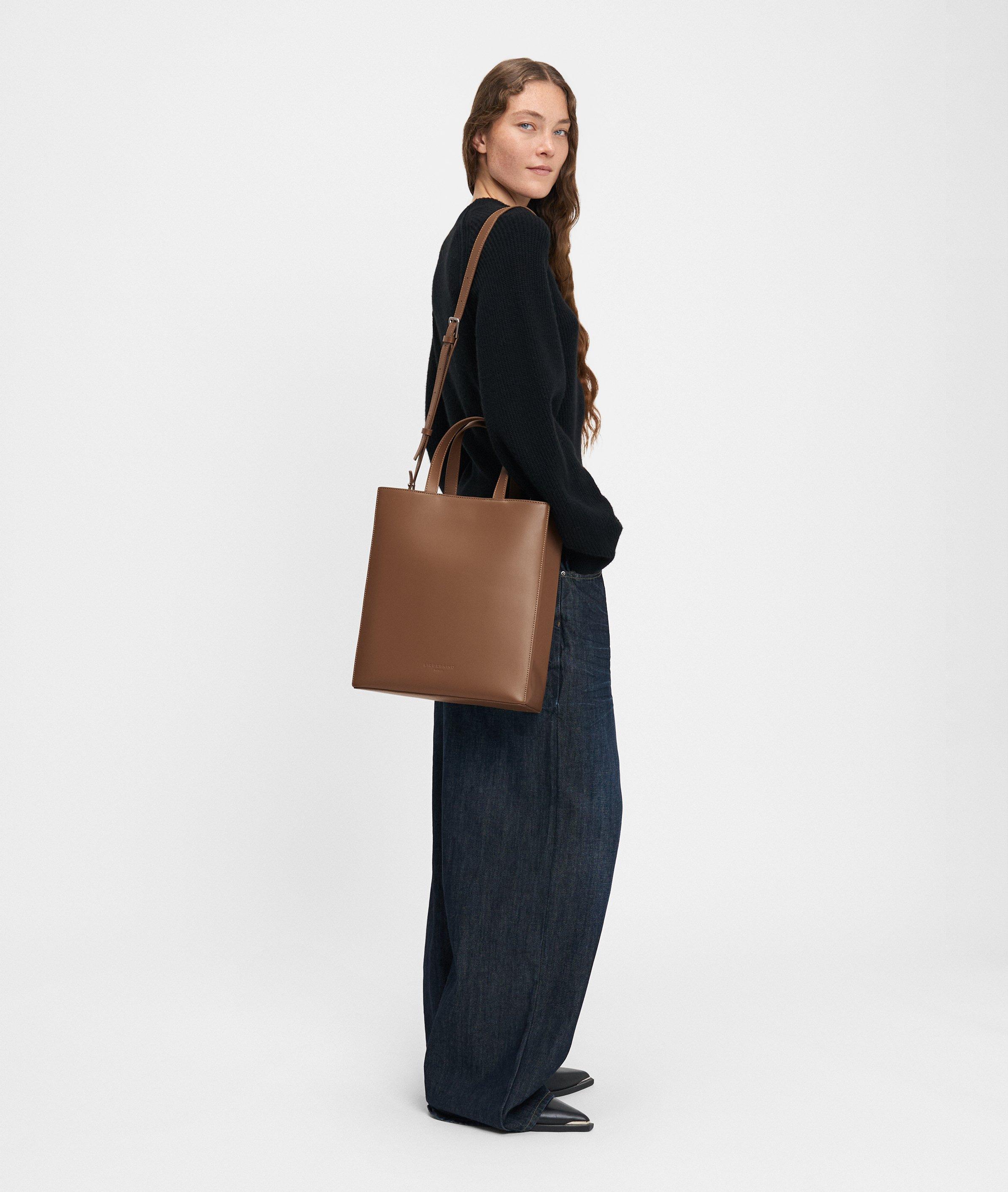 Tote in bruin, bruin & blauw