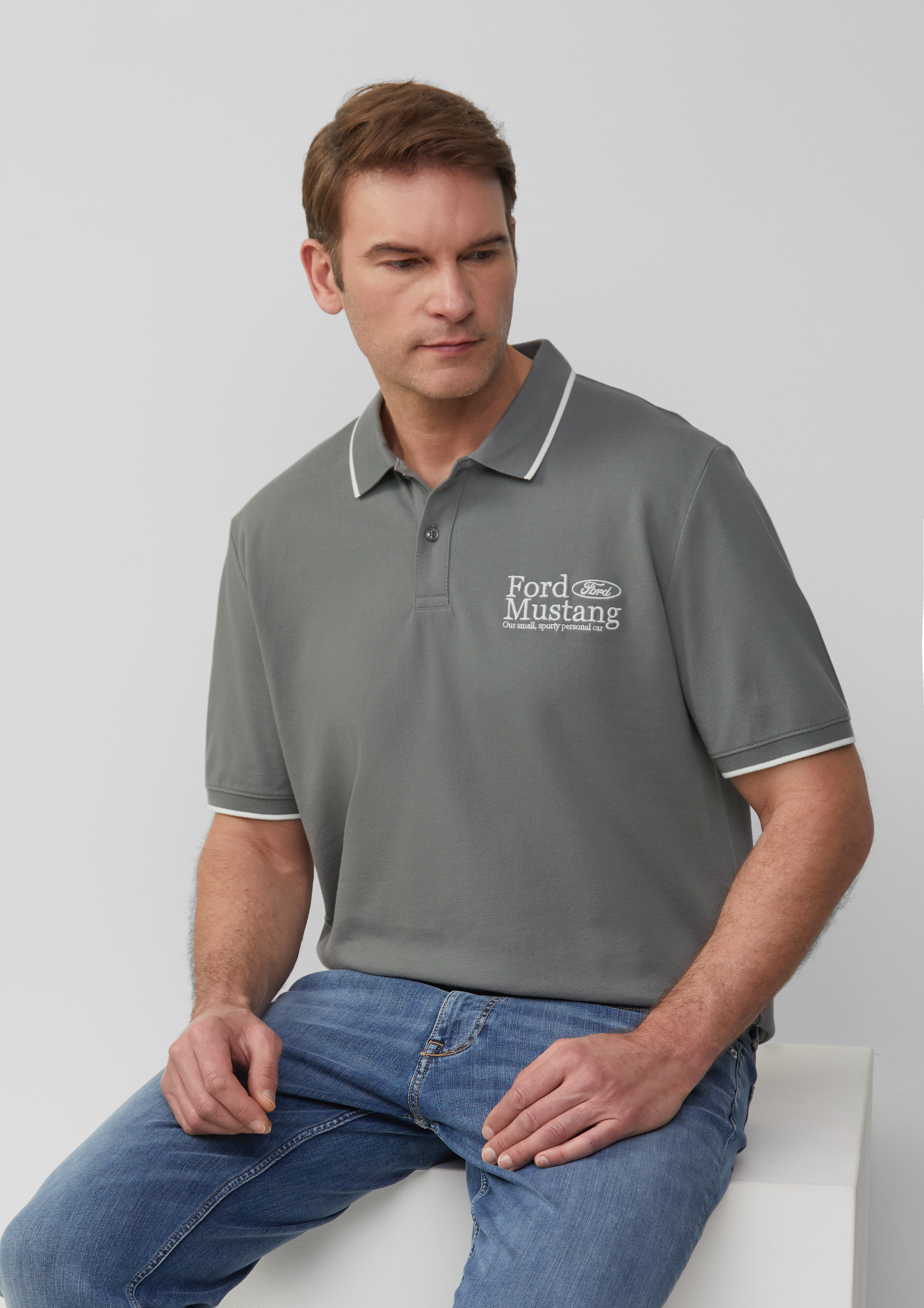 Polo-Shirt in 94D3, 55D5, 58D1 & 42D4