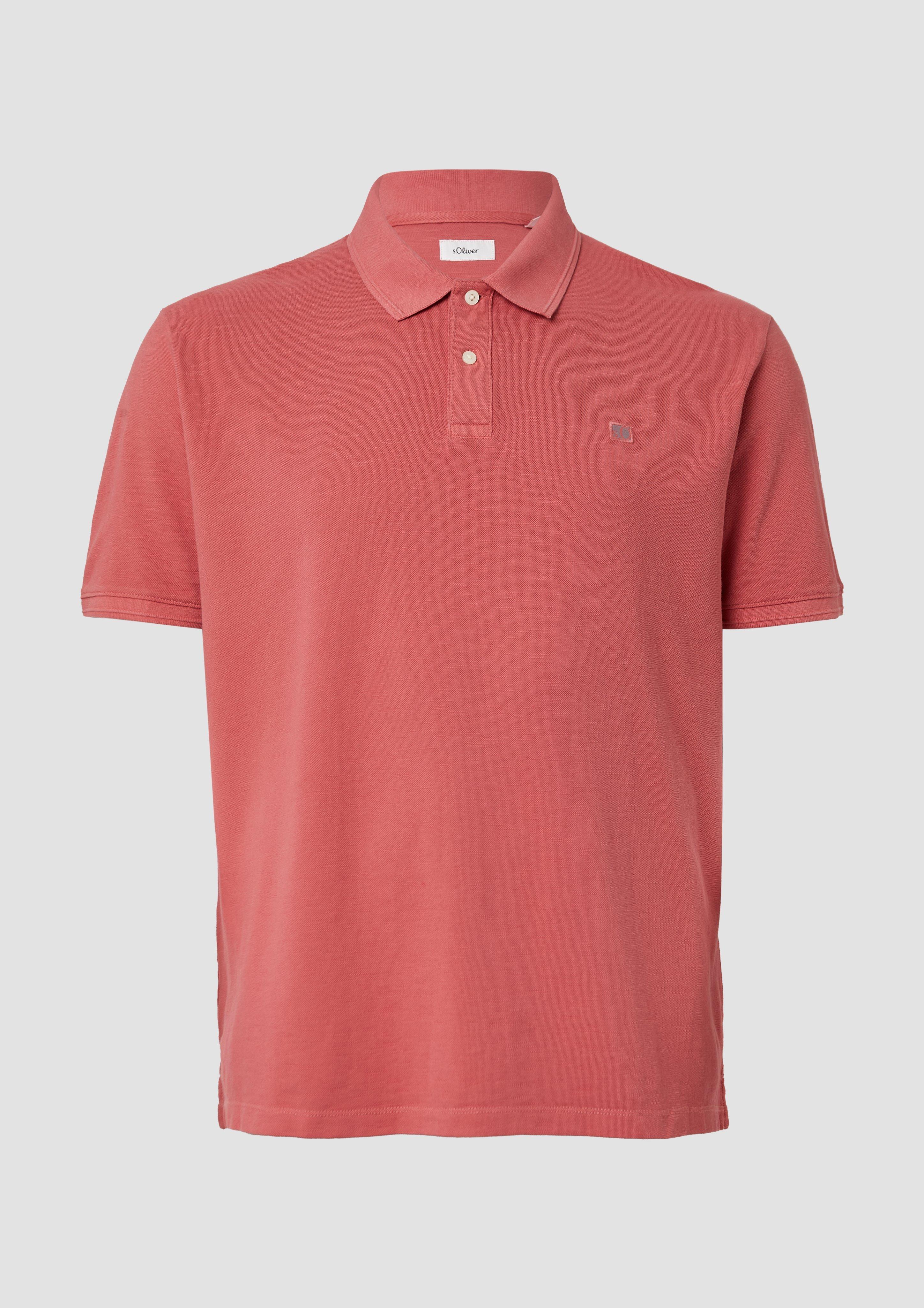 s.Oliver - Poloshirt mit kleinem Labelpatch, Herren, Rosa