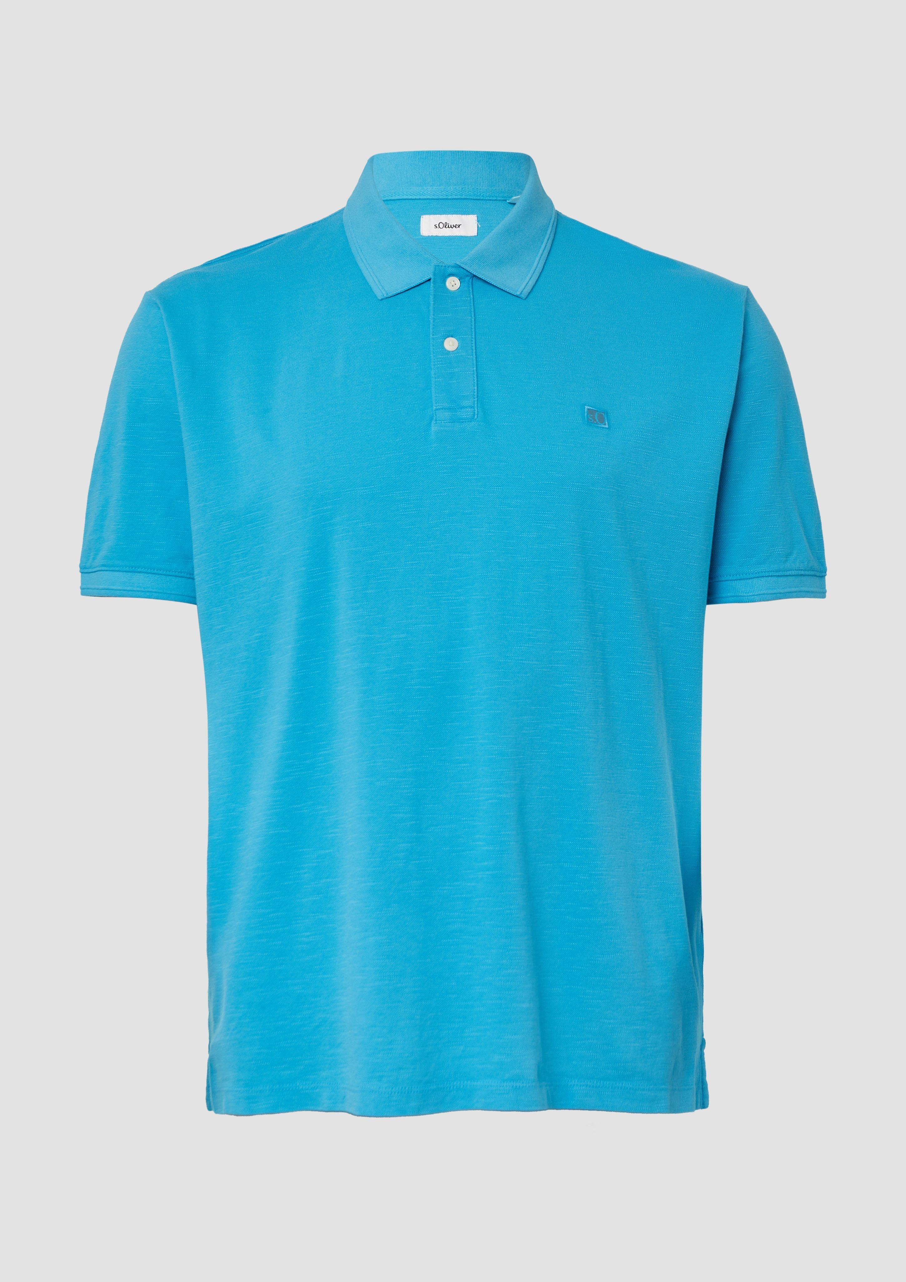 s.Oliver - Poloshirt mit kleinem Labelpatch, Herren, türkis
