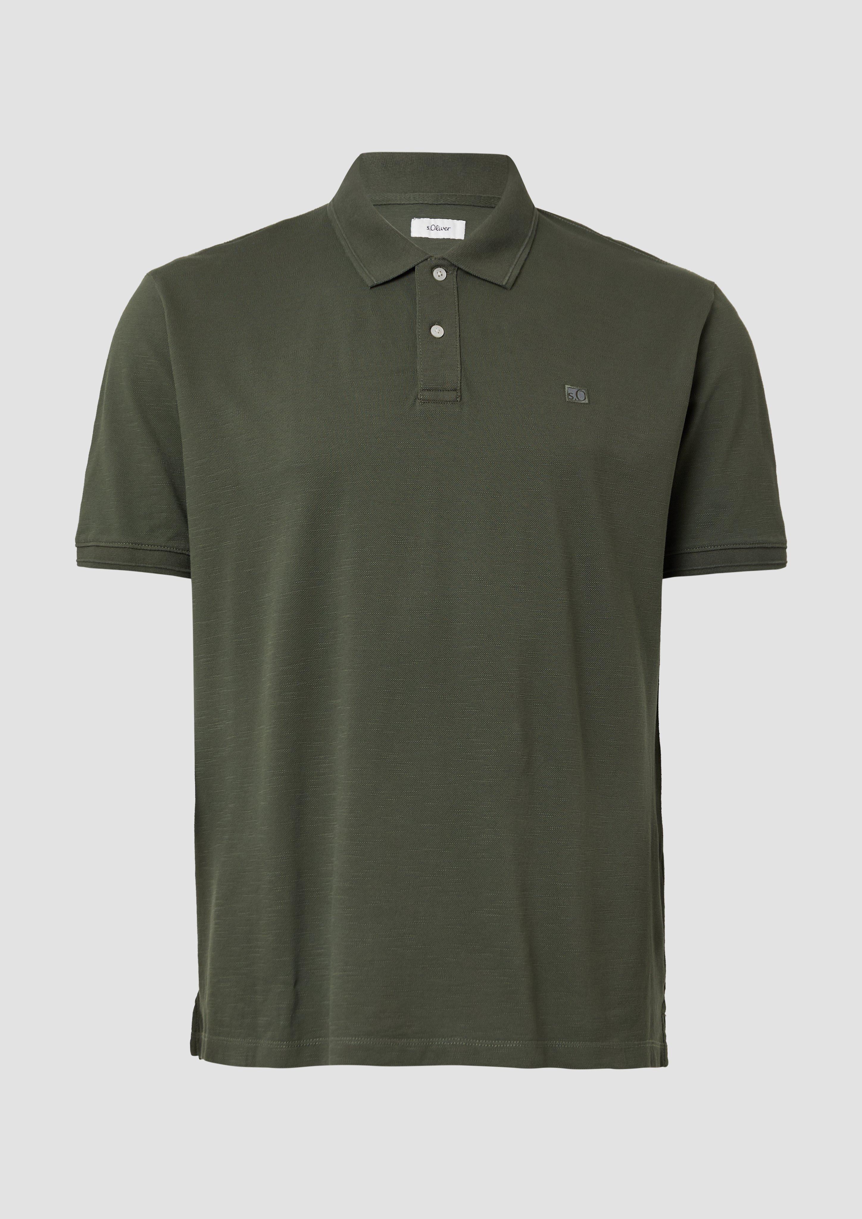 s.Oliver - Poloshirt mit kleinem Labelpatch, Herren, Grün
