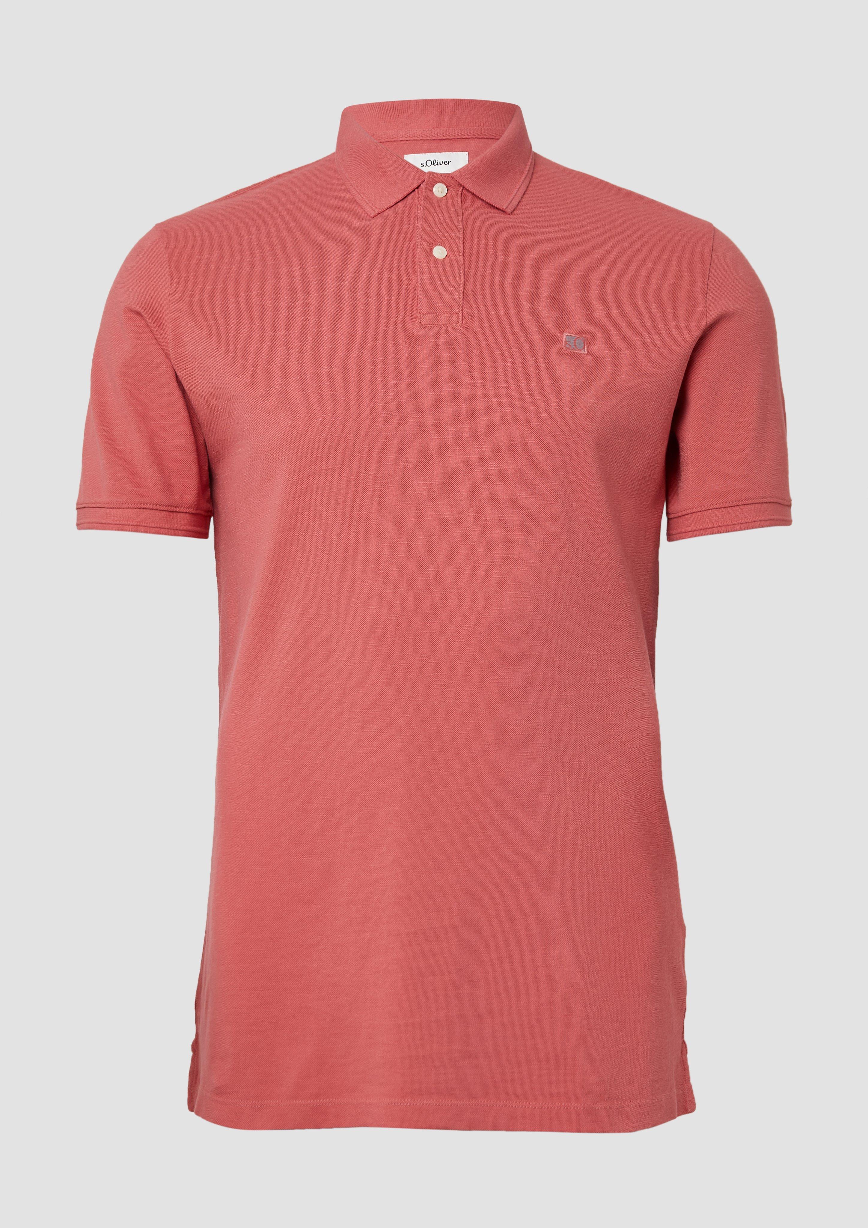 s.Oliver - Poloshirt mit kleinem Labelpatch, Herren, Rosa
