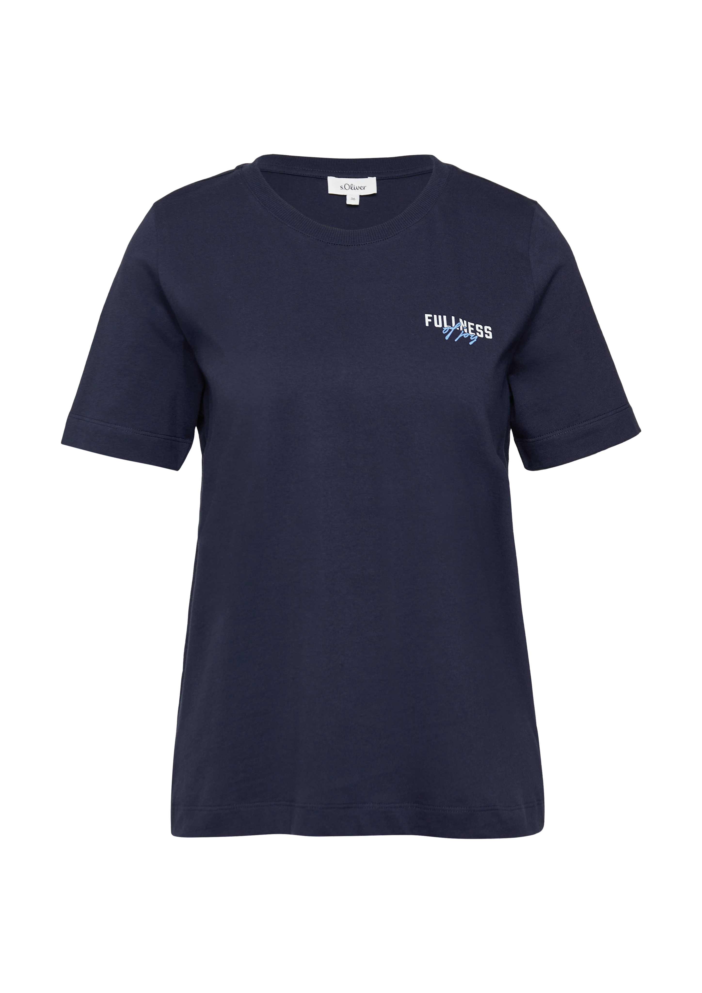 Relaxed T-shirt met print op voor- en achterkant