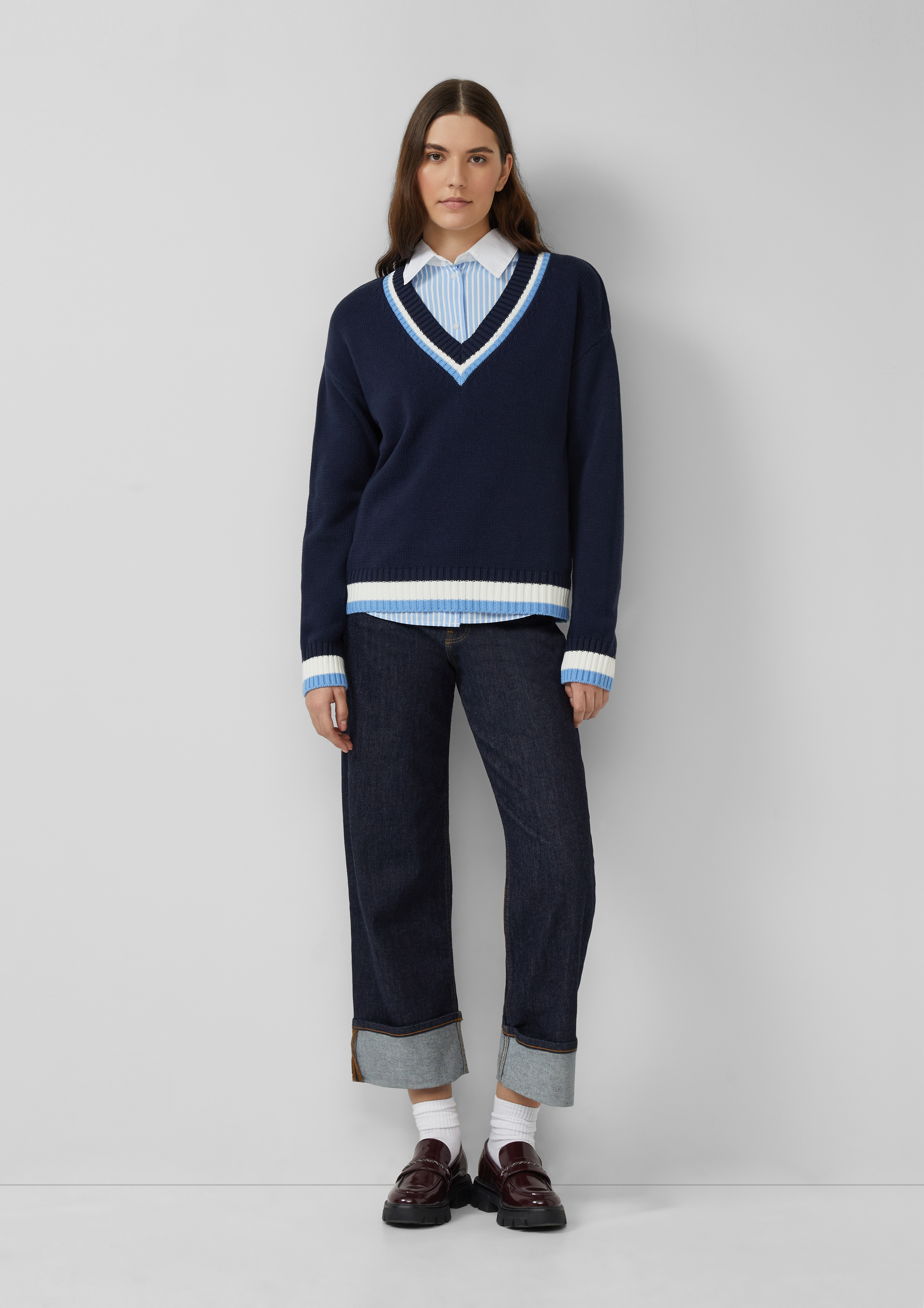 Femmes Pull en tricot en bleu de s.Oliver