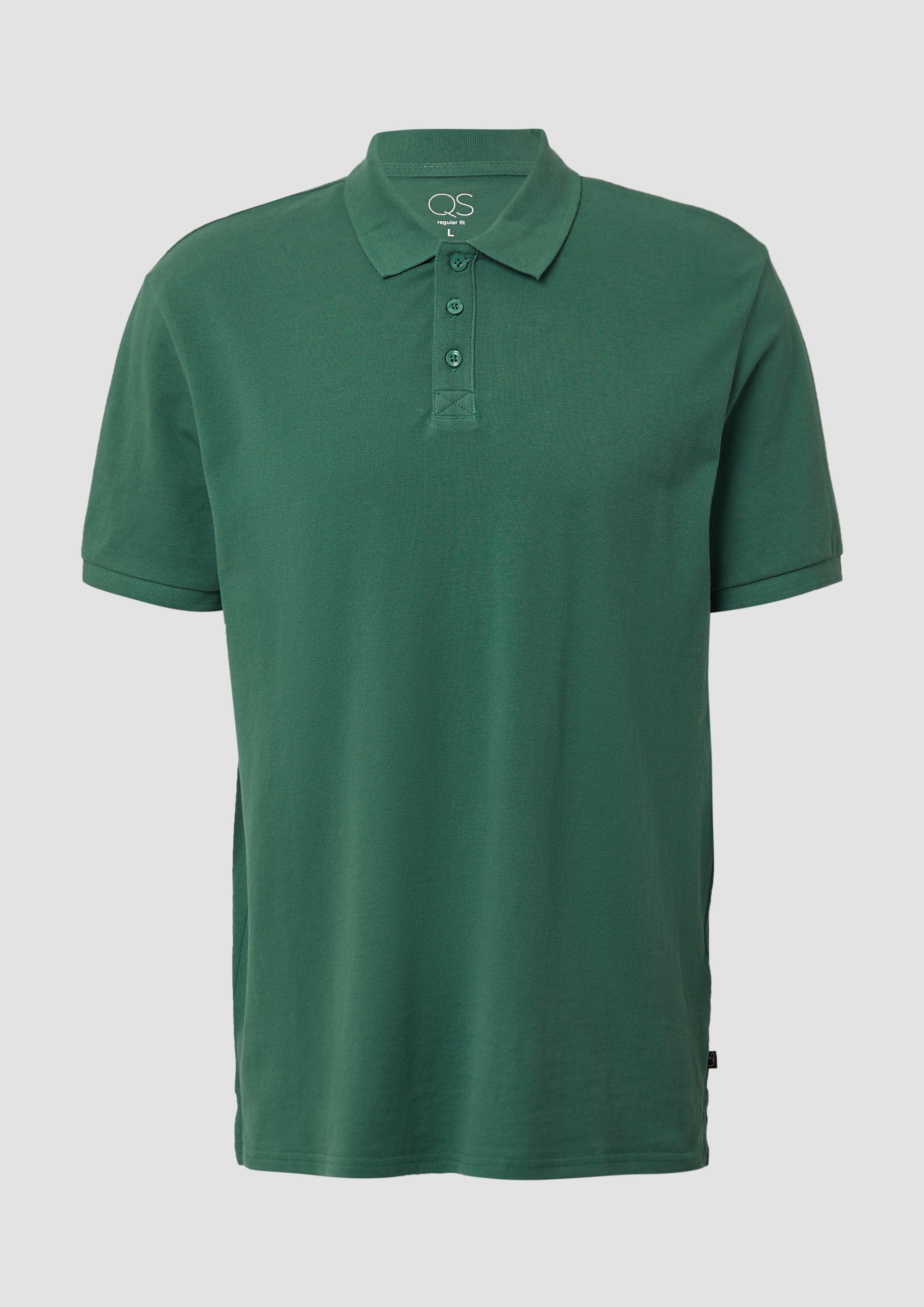 QS - Poloshirt aus Piqué, Herren, grün