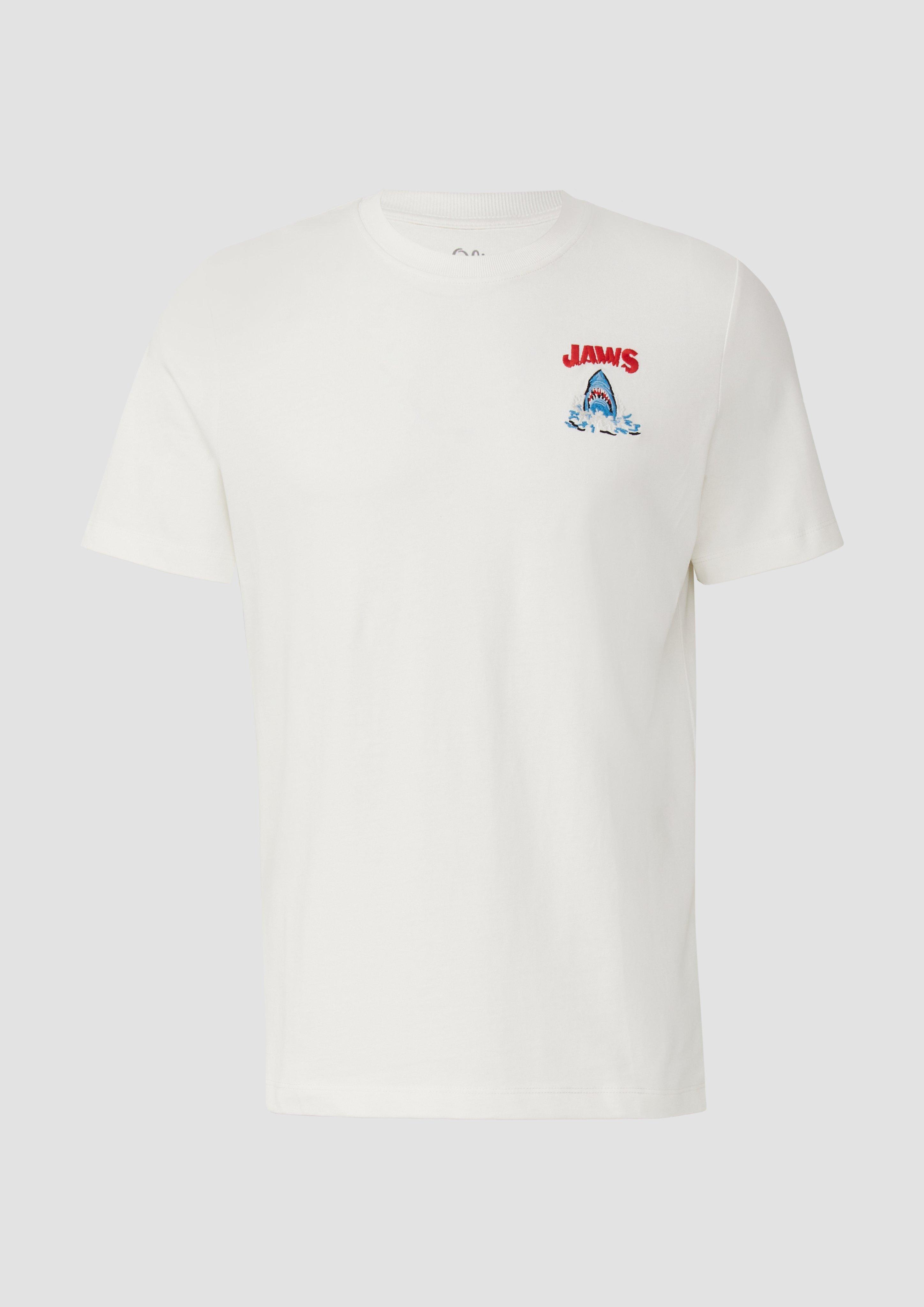 Thumbnail - s.Oliver - T-Shirt aus Heavy Jersey mit Jaws© UCS LLC Artwork, Herren, weiß