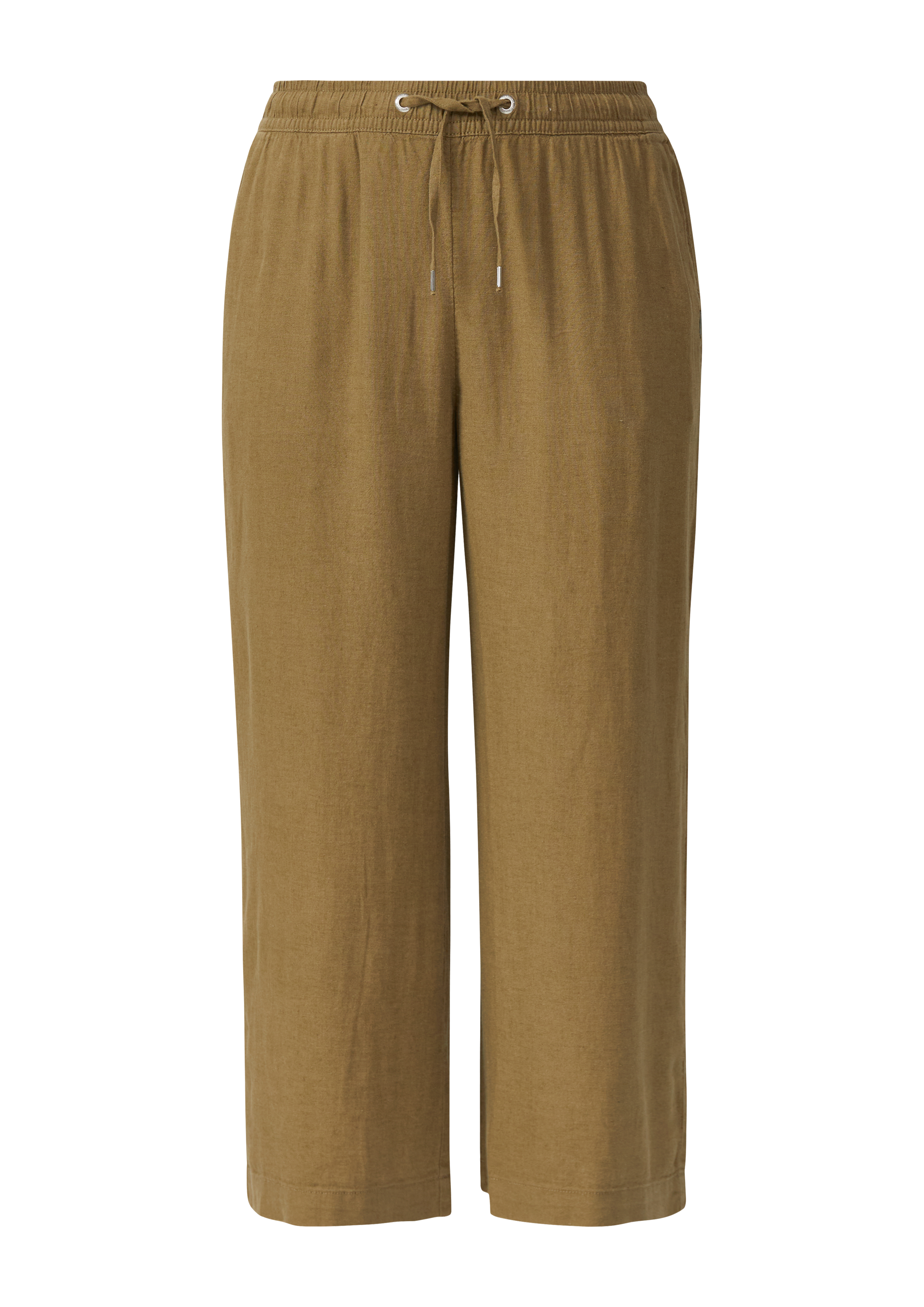Wide Leg-Hose aus Leinenmix