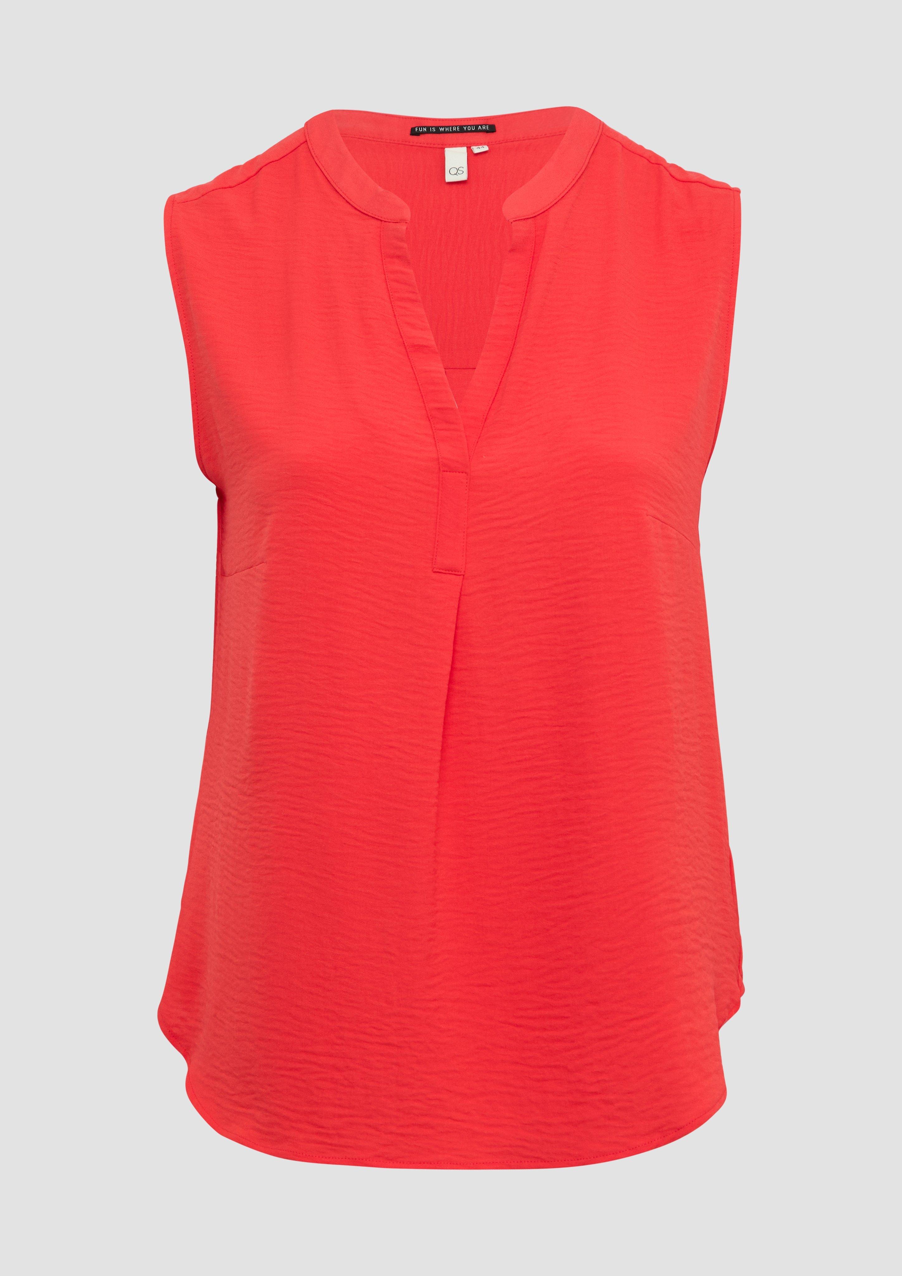 QS - Feminines Blusentop, Damen, rot