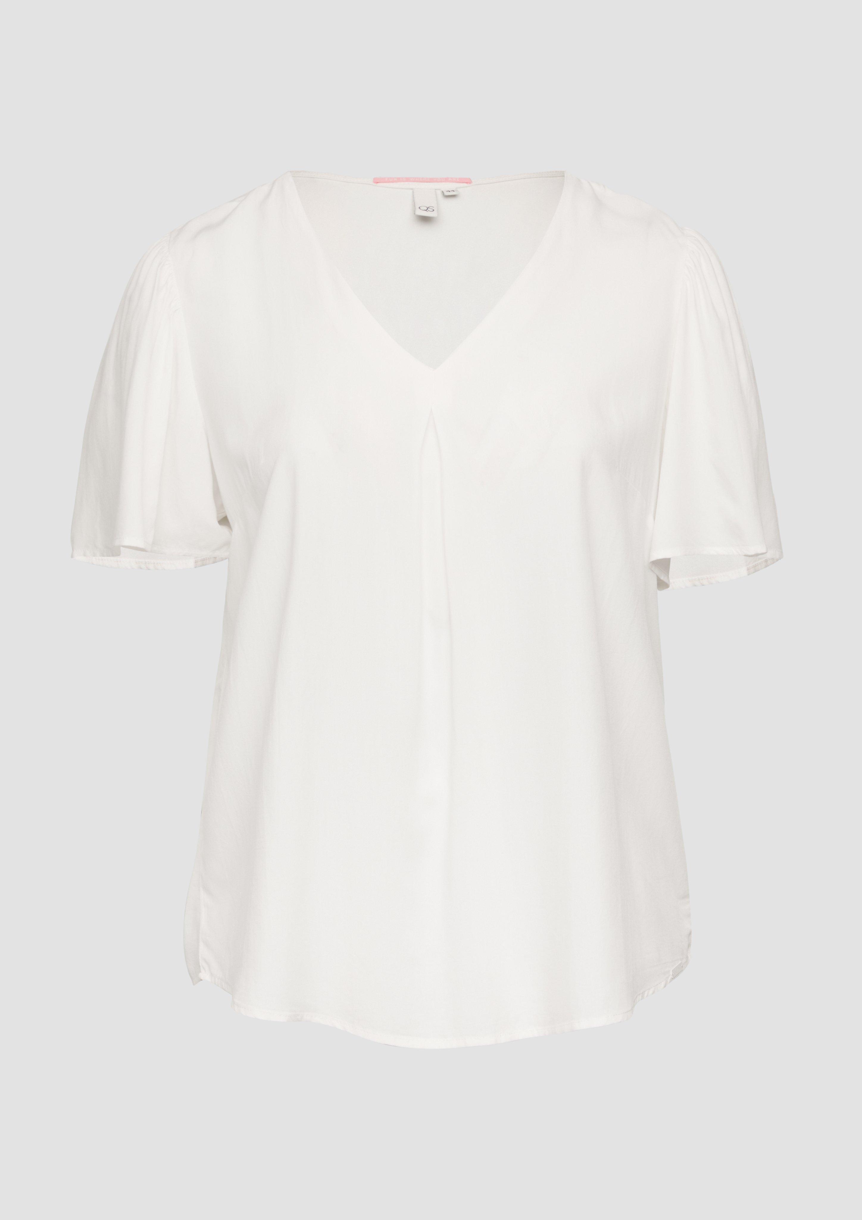 Thumbnail - QS - Bluse mit Puffärmeln, Damen, creme