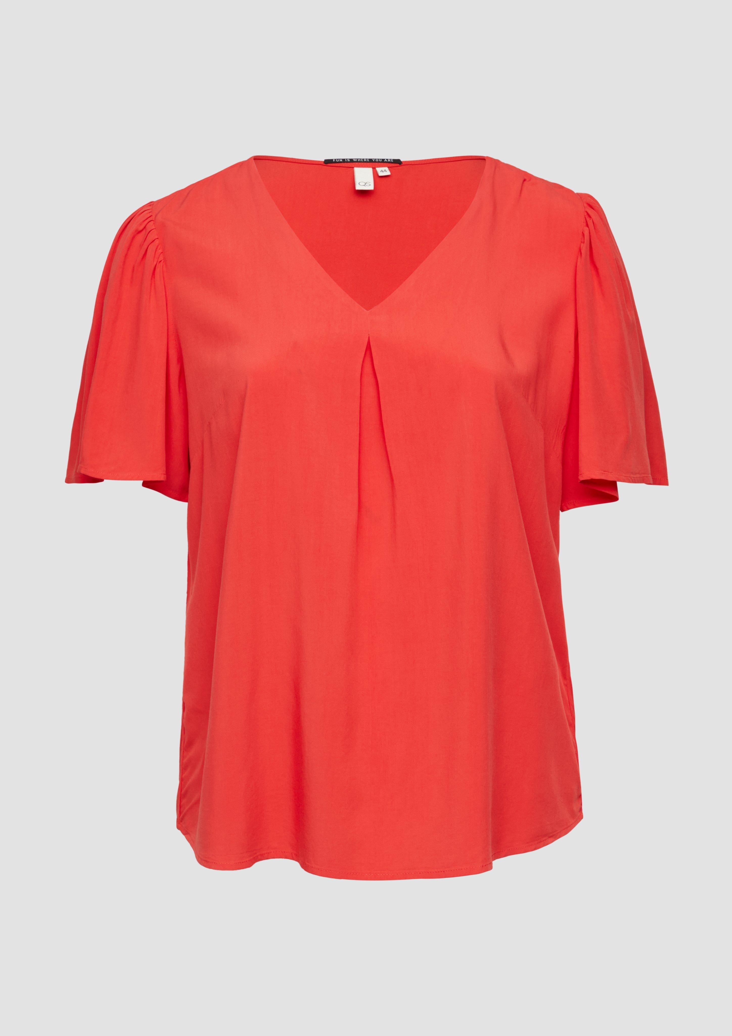 Thumbnail - QS - Bluse mit Puffärmeln, Damen, rot