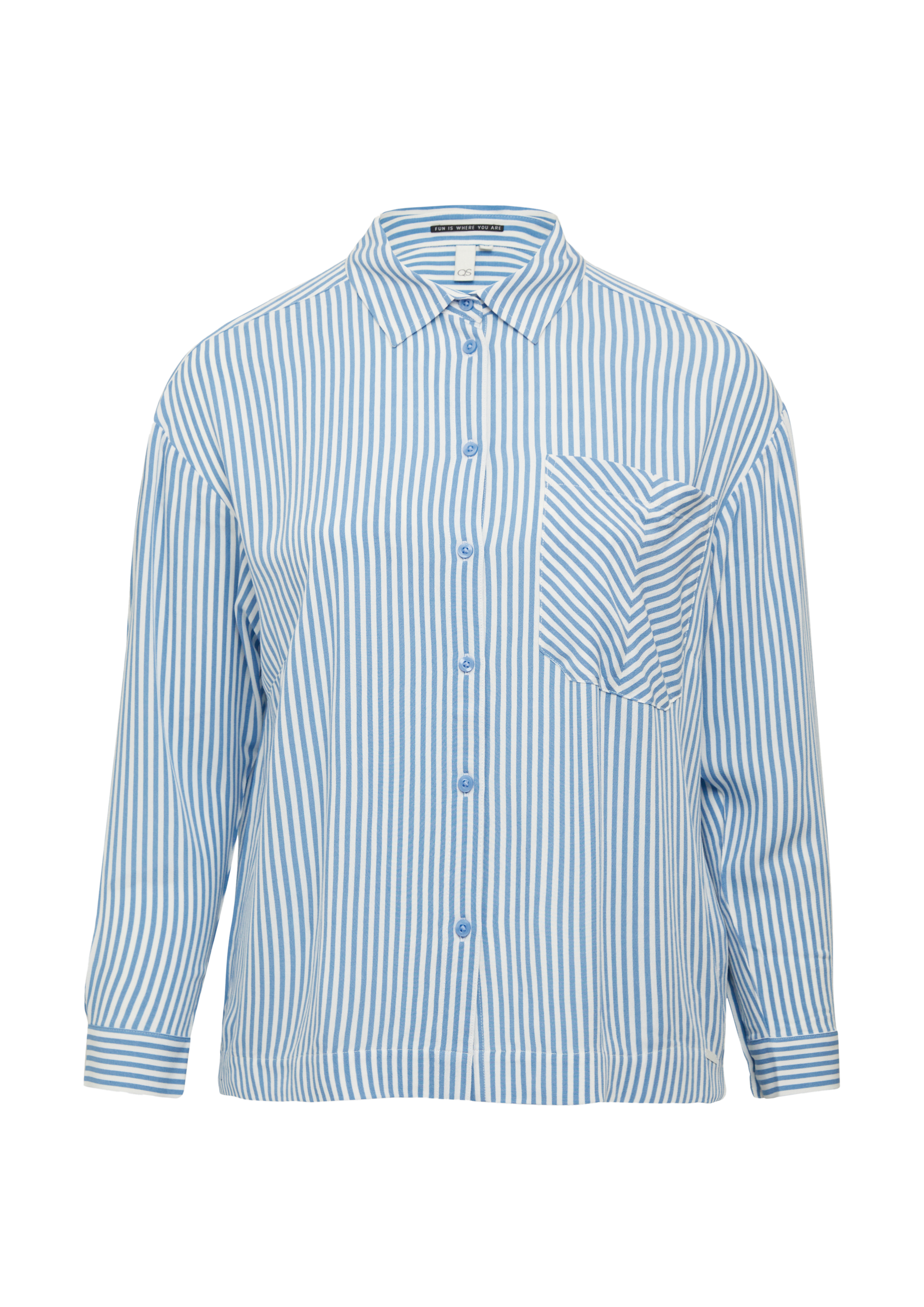 Verkürzte Bluse aus Viskose