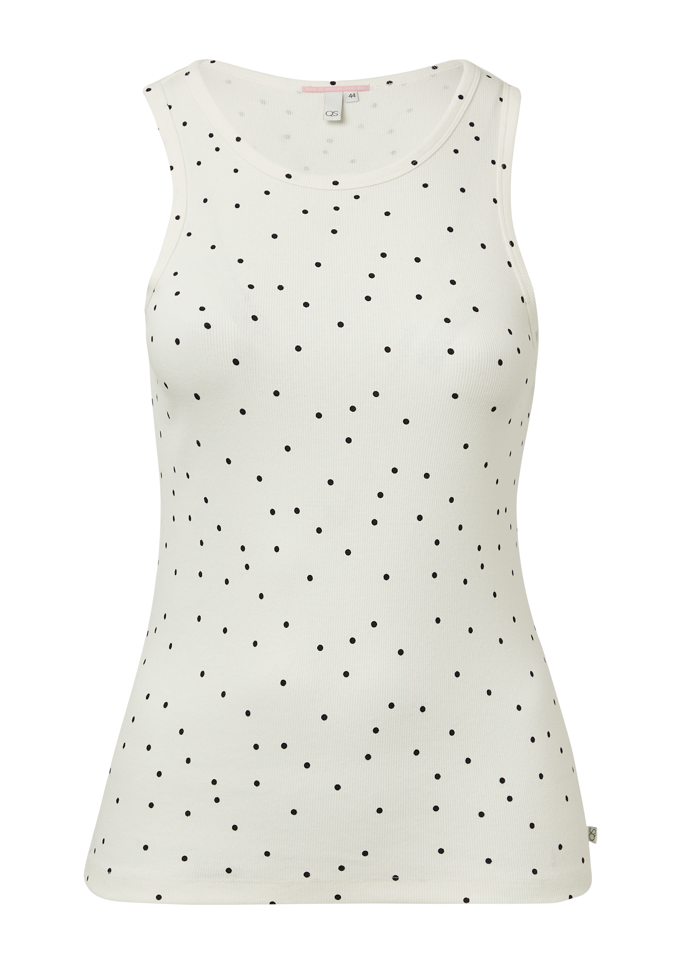 Qs Geripptes Tanktop Mit All-over-Print