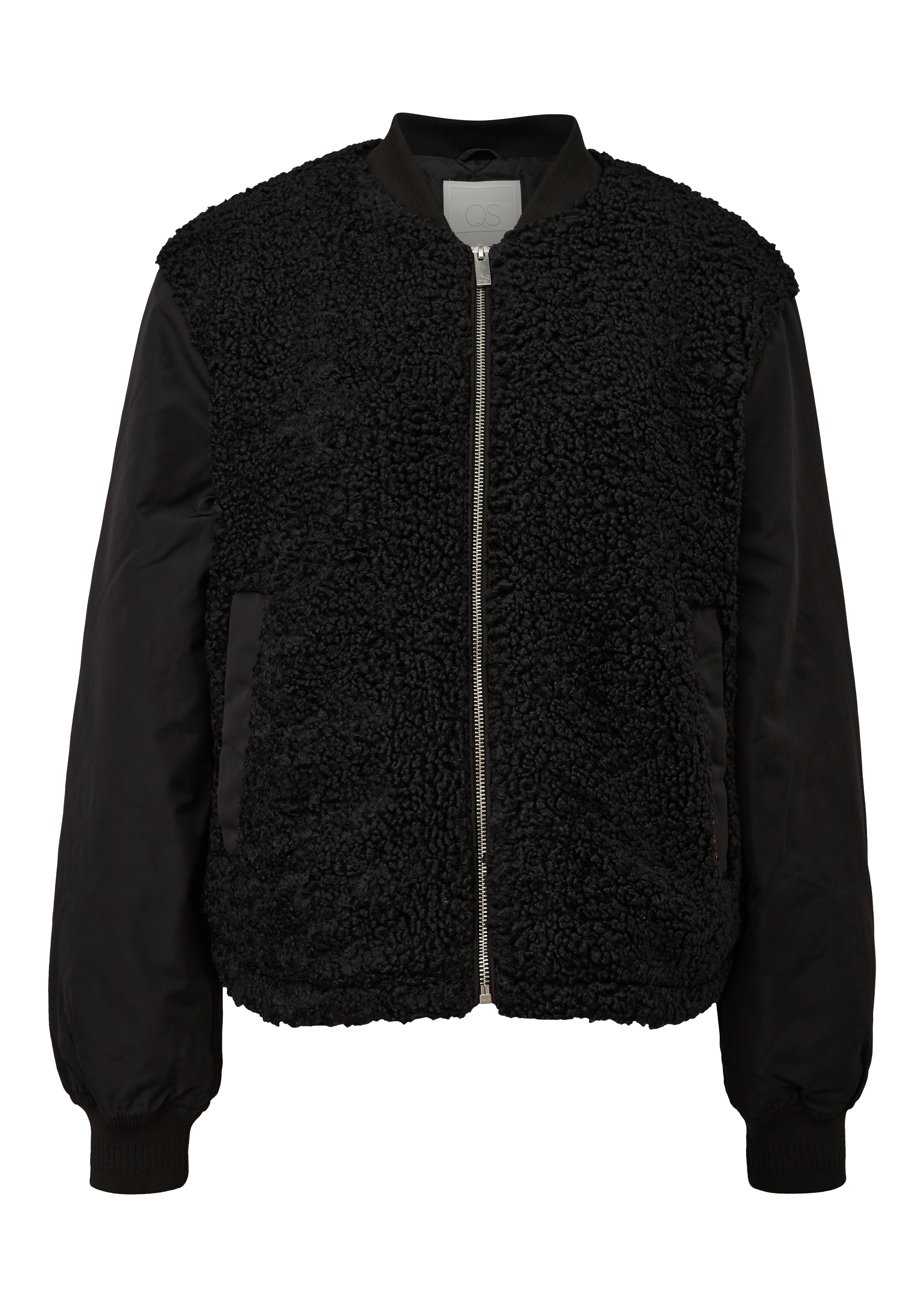 Leicht wattierter Blouson im Fabricmix