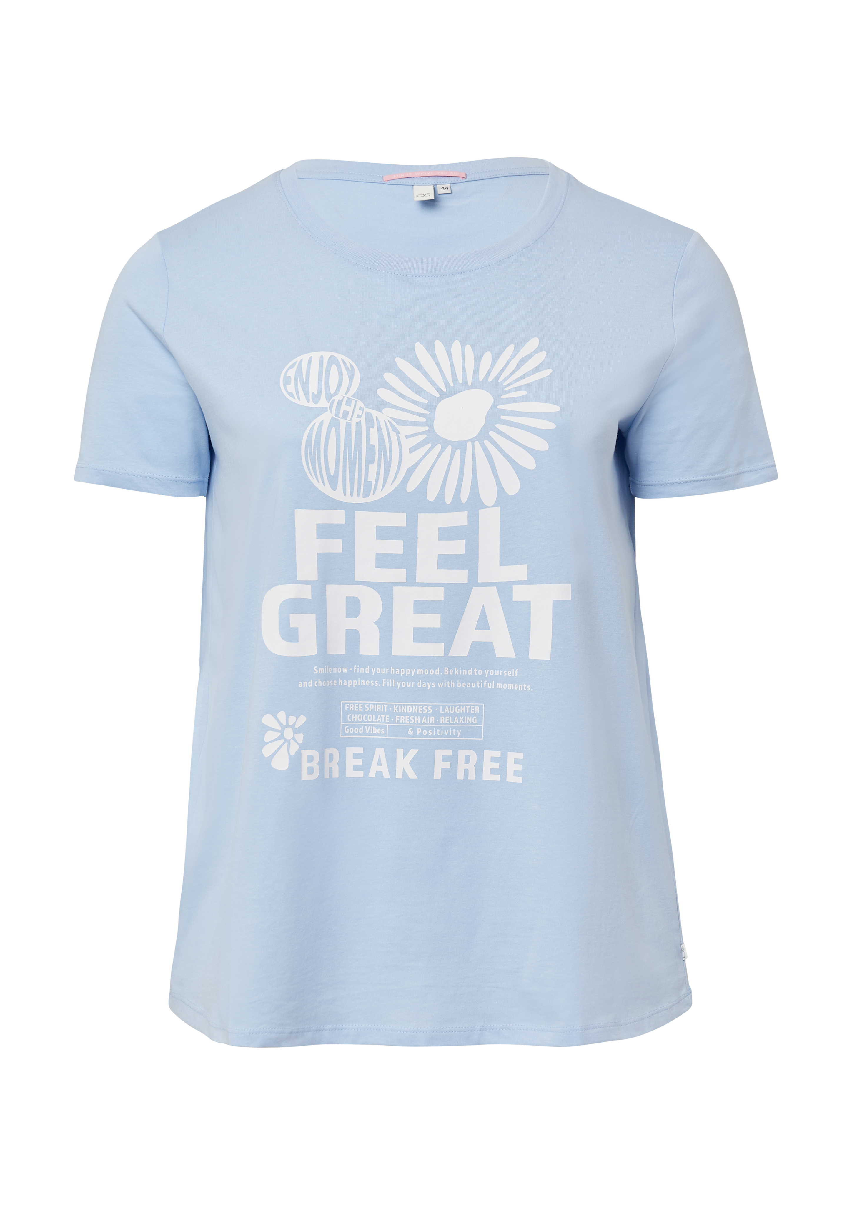 Qs Baumwollshirt Mit Frontprint