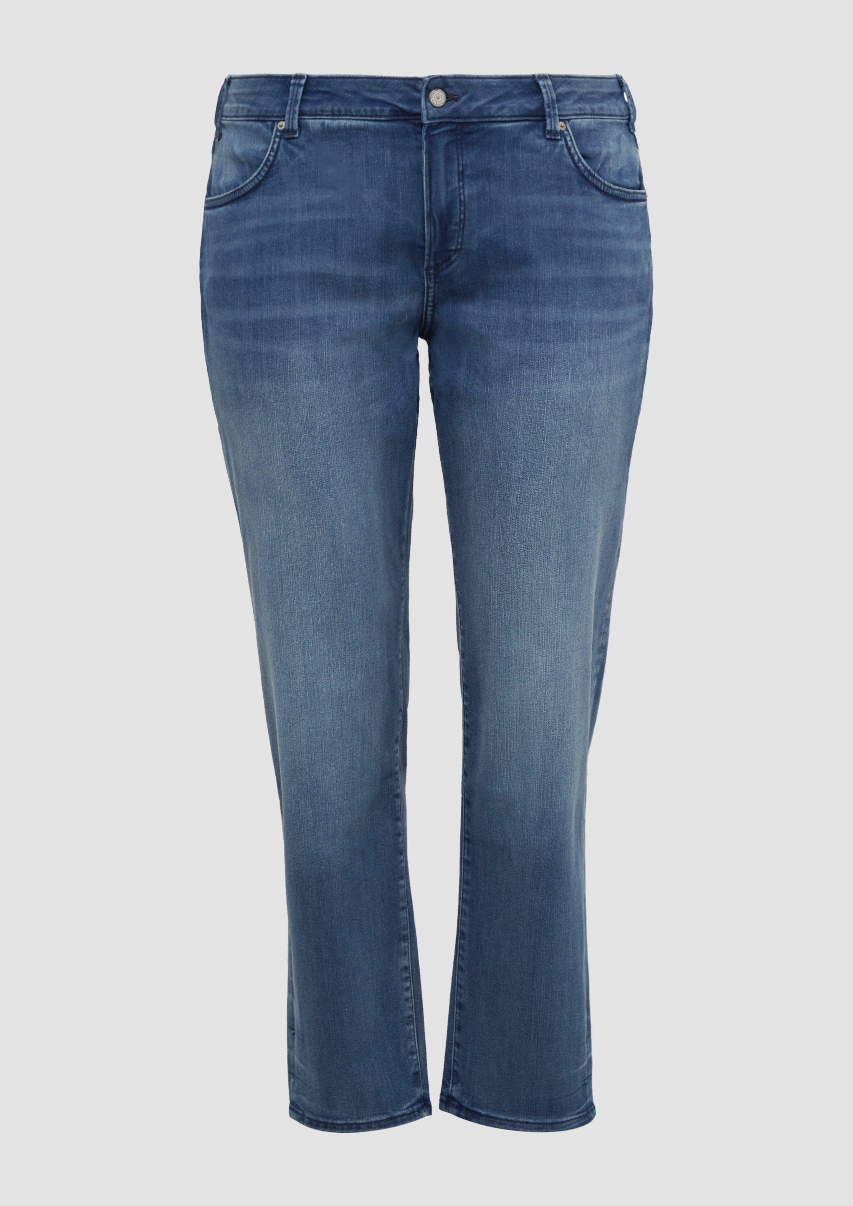 s.Oliver - Jeans / Cury Fit / Mid Rise / Slim Tapered Leg, Damen, blau