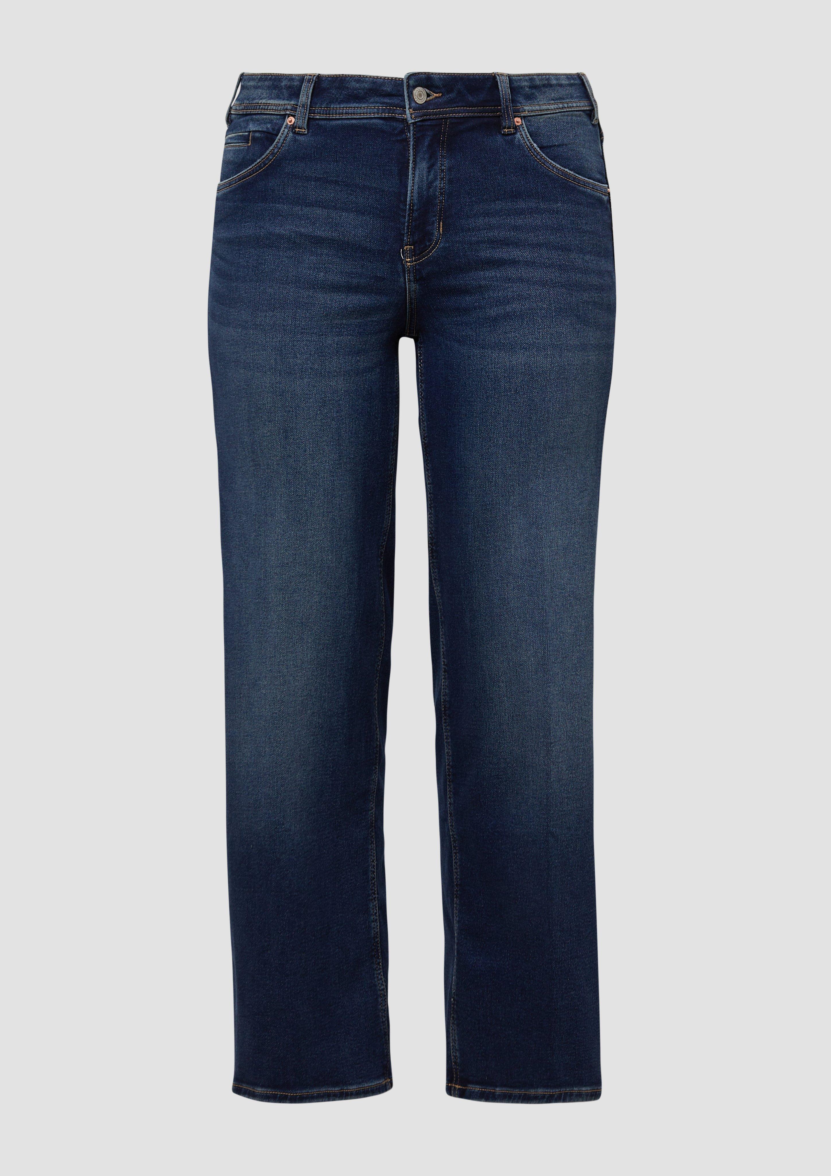 s.Oliver - Jeans / Relaxed Fit / Mid Rise / Wide Leg, Damen, blau