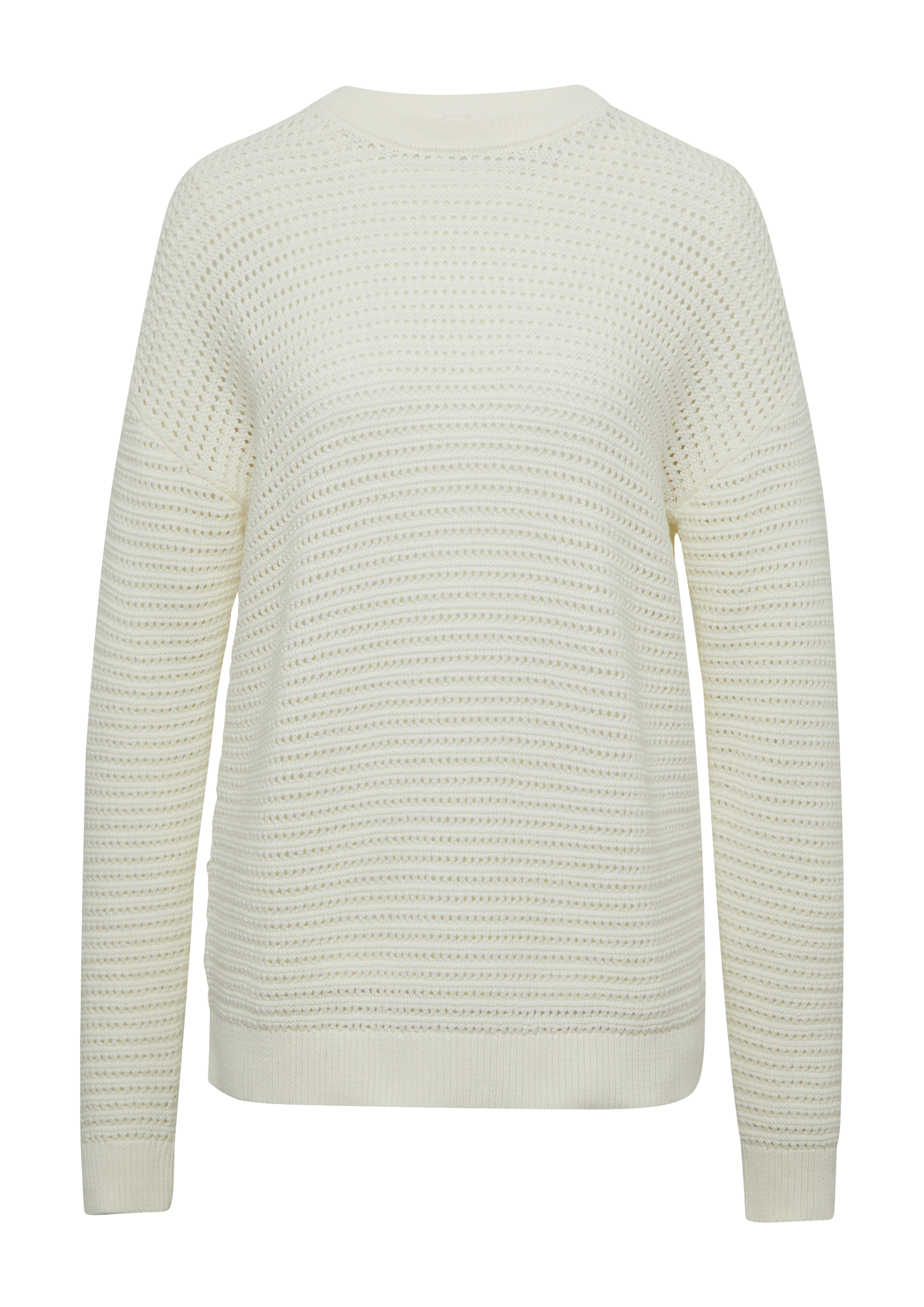 Unisex Pullover mit Ajourmuster