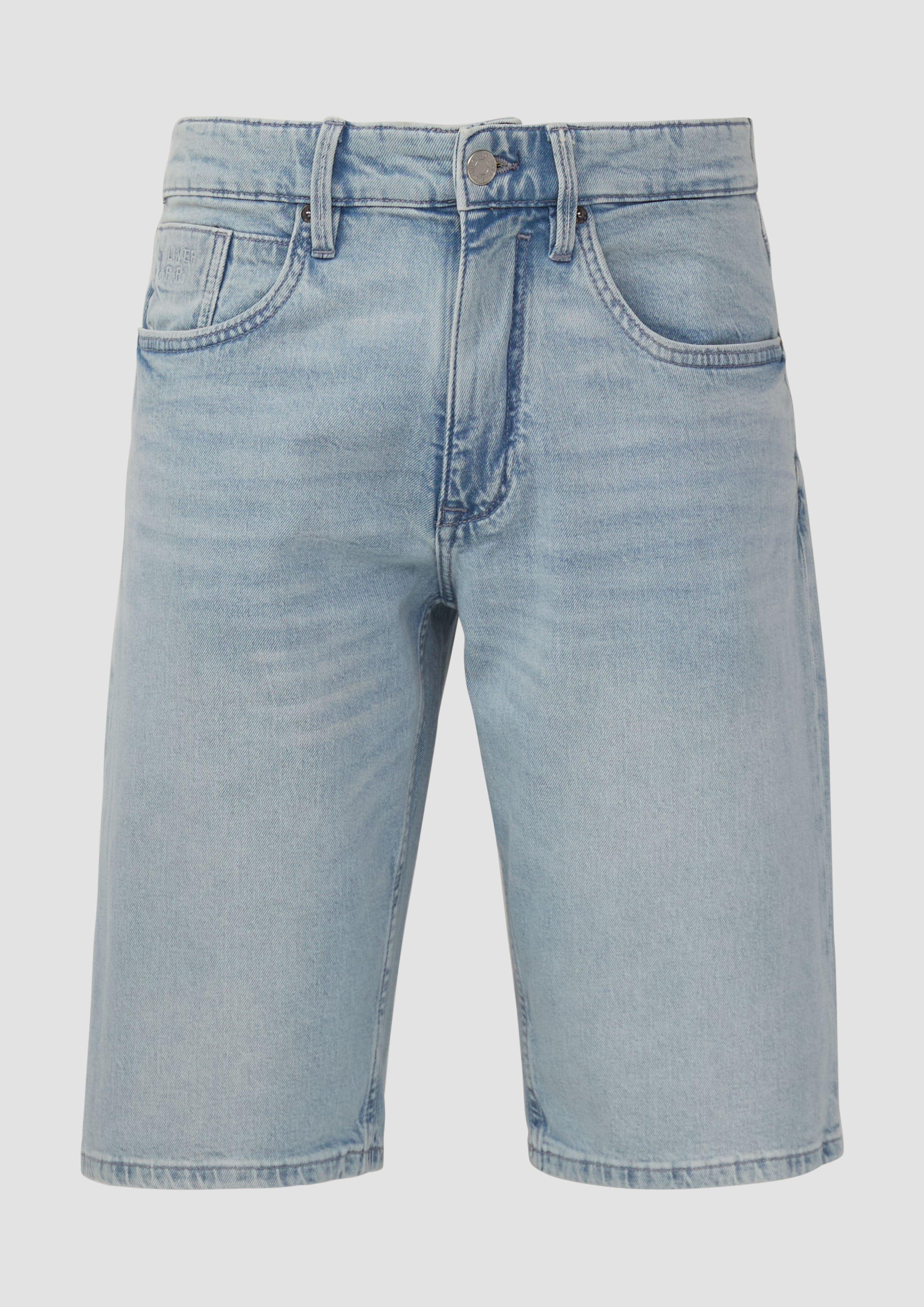 s.Oliver - Jeans-Shorts / Regular Fit / Mid Rise / Wide Leg, Herren, blau