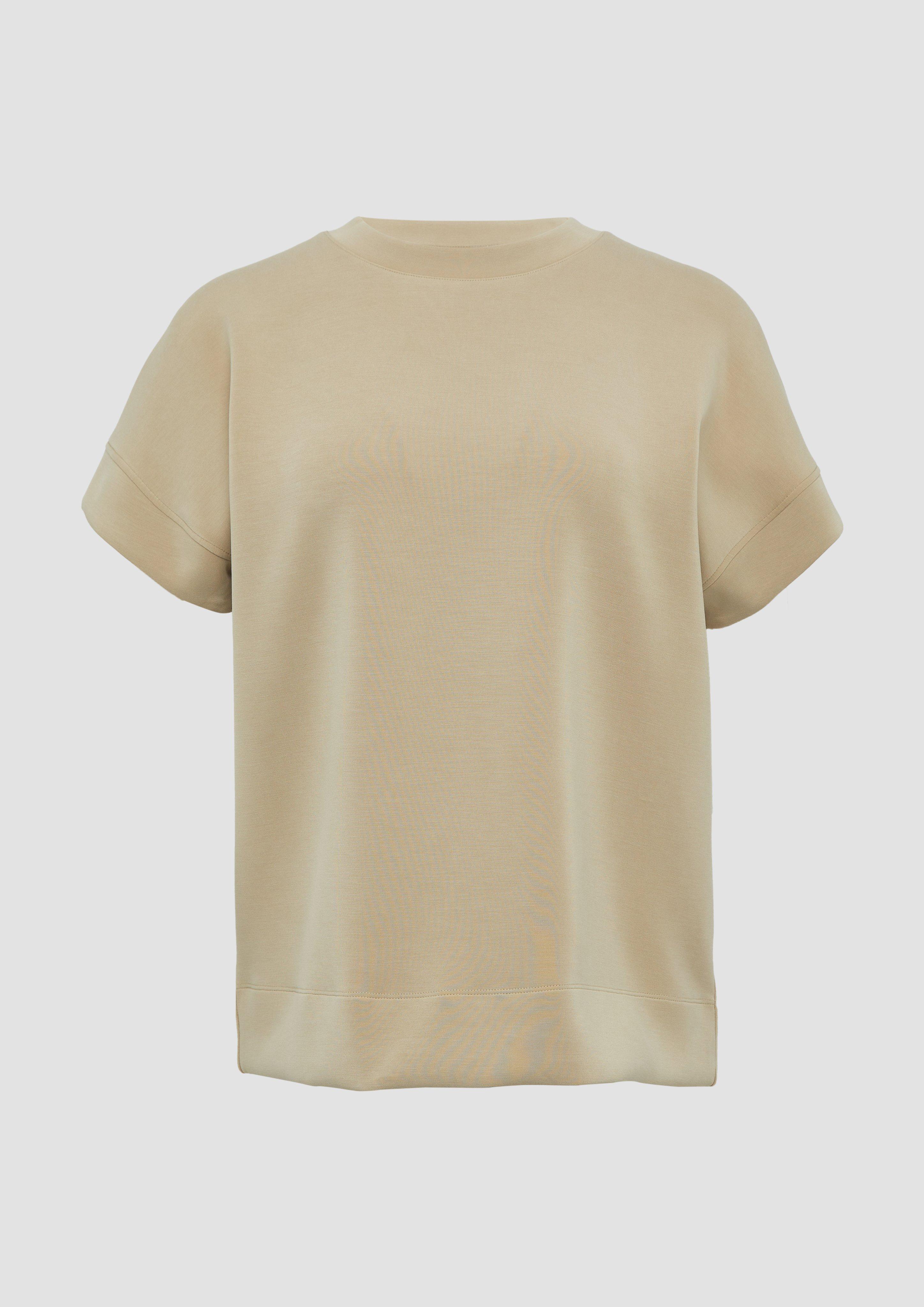 s.Oliver - Scuba-Shirt im Relaxed Fit, Damen, braun