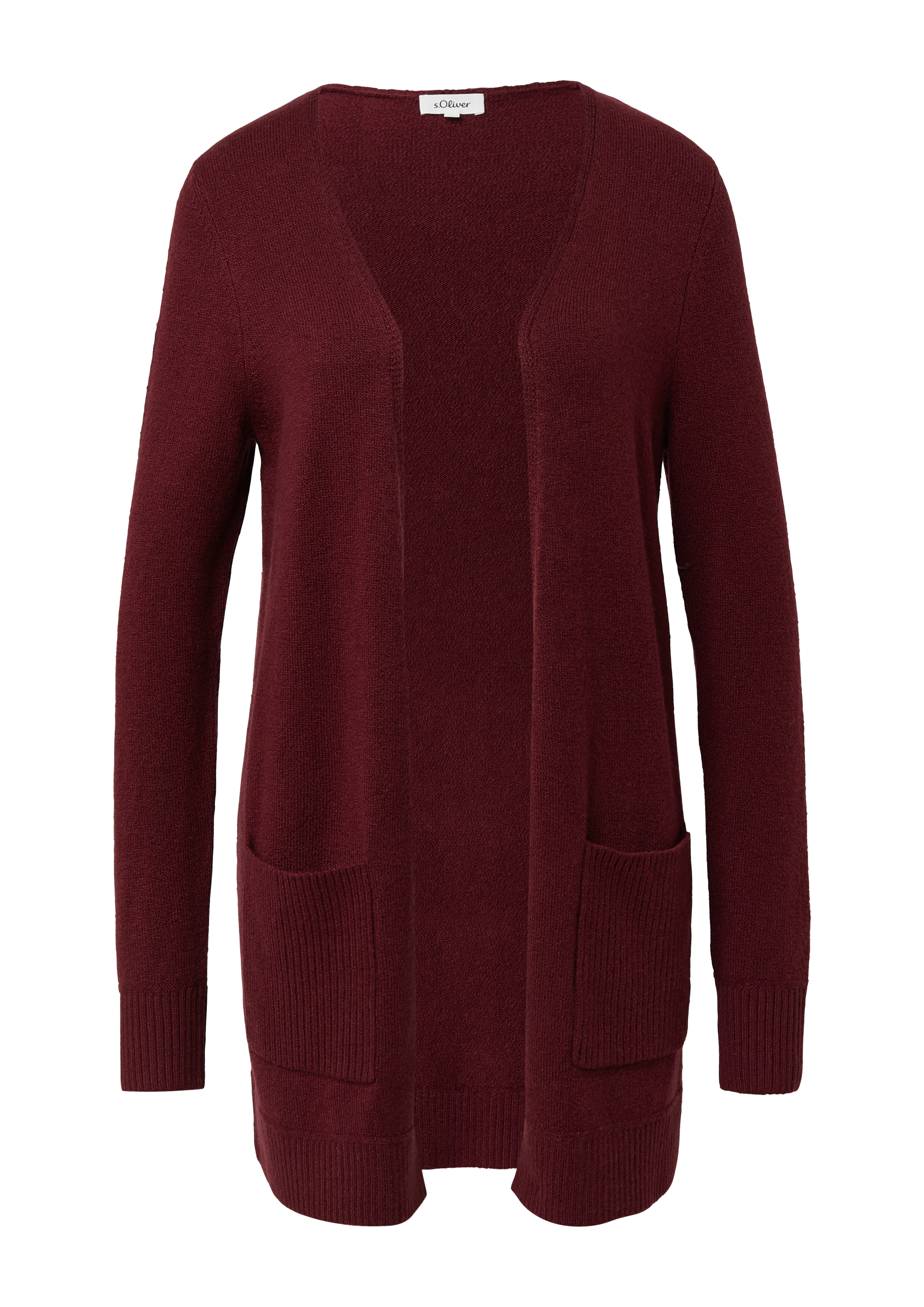 Weiche Strickjacke mit aufgesetzten Taschen