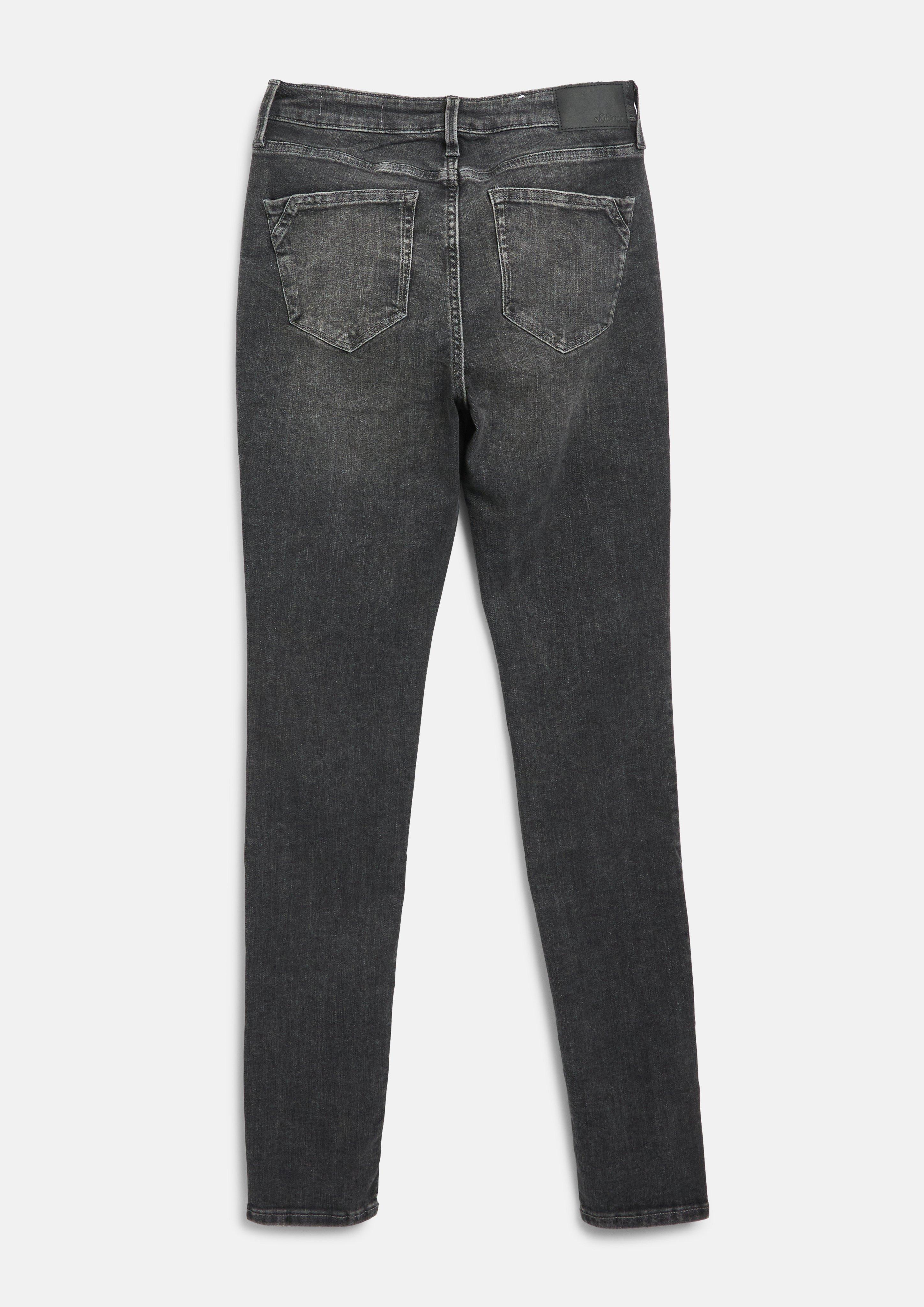 Dames Jeans broek in grijs van s.Oliver